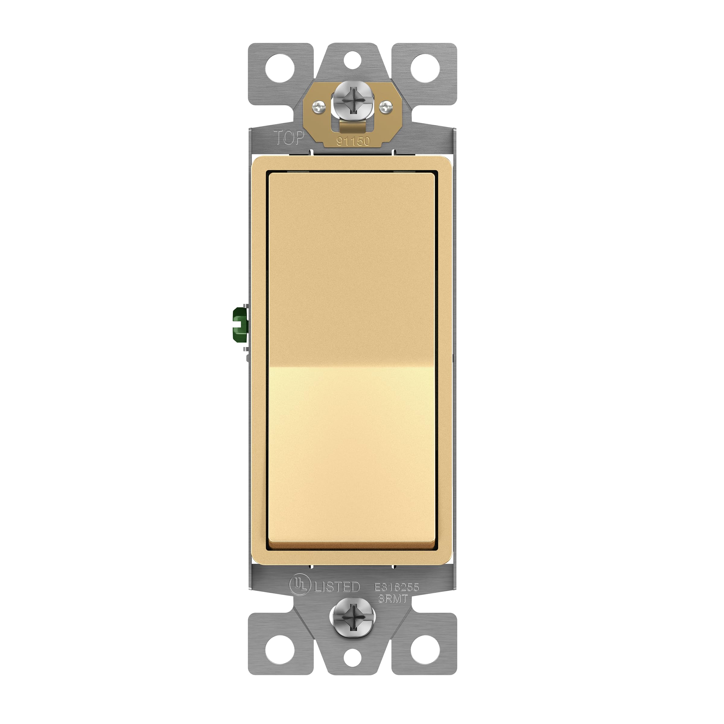 thumbnail image 2 of 4 Way Switch ENERLITES 4-Way Toggle Light Switch With Wall Plate, Four Way, Side Wiring, Copper Wire Only, Grounding Screw, Residential Grade, 15A 125VAC 60Hz, UL Listed, 84150-BKWP, Black 4 Way Switch White 2 of 12