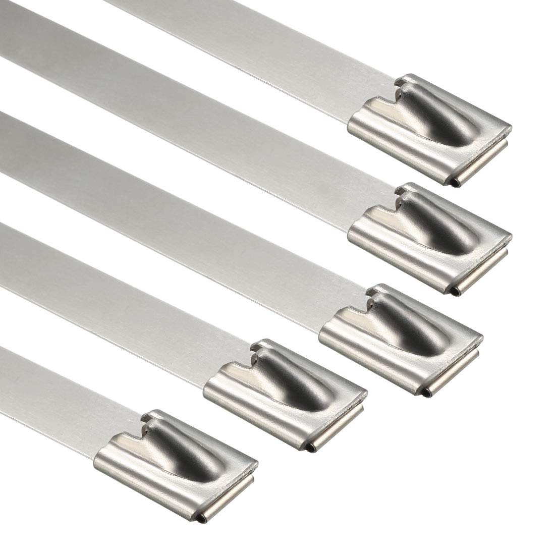 50 Stück Twist Lock Kabelbinder, U-Form, Nylon, Weiß, Für Kabel Bis 7 Mm Durchmesser – Wiederverwendbar