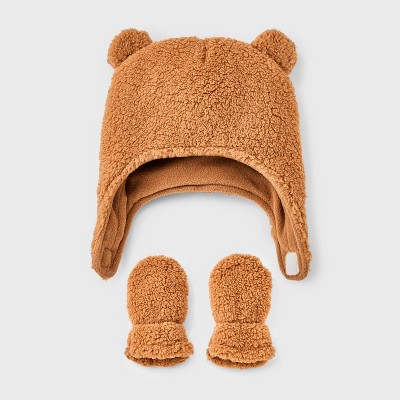 Cat & Jack - Brandclub - Baby Bear Hat and Mitten Set - Cat &