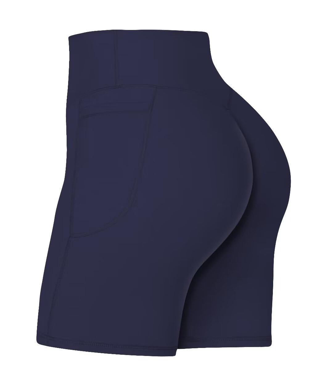 Sunzel Women's Crossover Biker Shorts - High Waist Yoga Gym Shorts With Tummy Control - View #7
