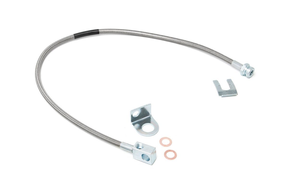 KYOSTAR Stainless Steel Front Brake Hoses KD1143SR for 1971-1987 GMC 4-6 Lift for Truck/SUV OE 89340S