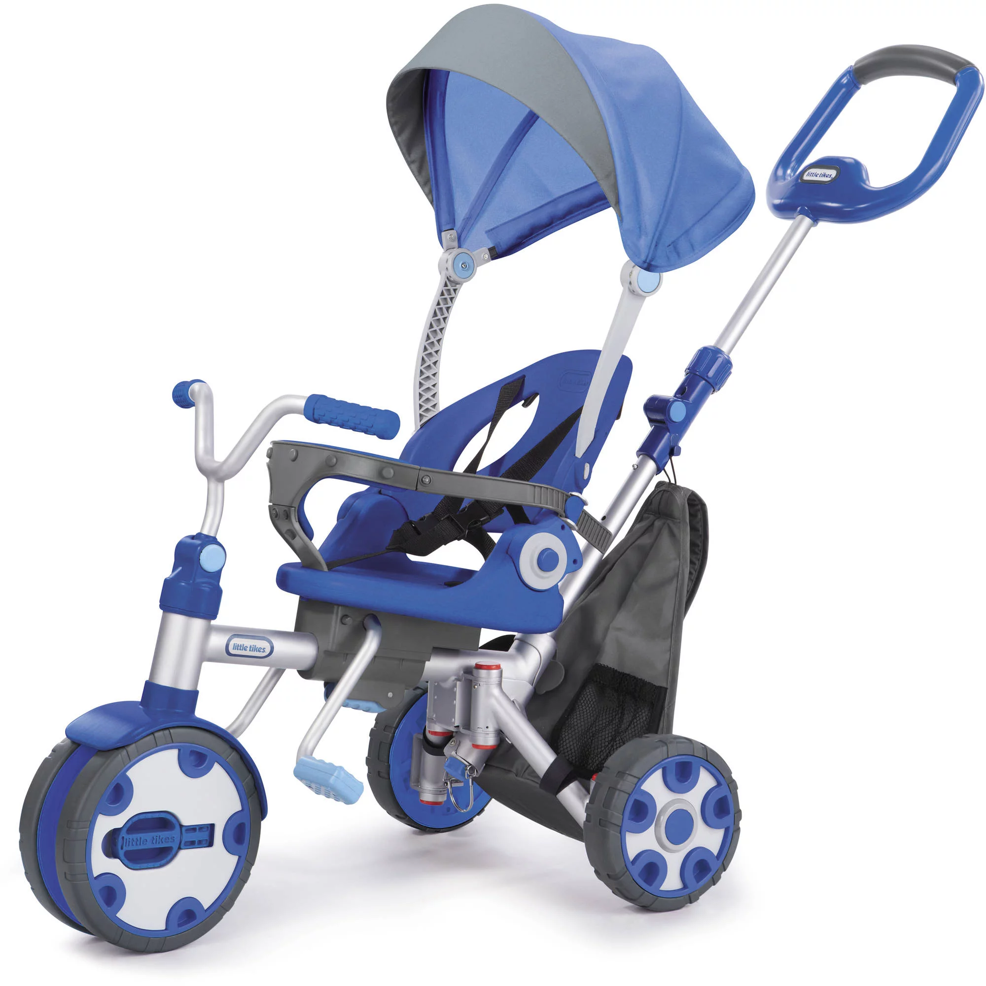 Little Tikes Fold 'n Go 4-in-1 Trike, Blue/Grey - Brandclub