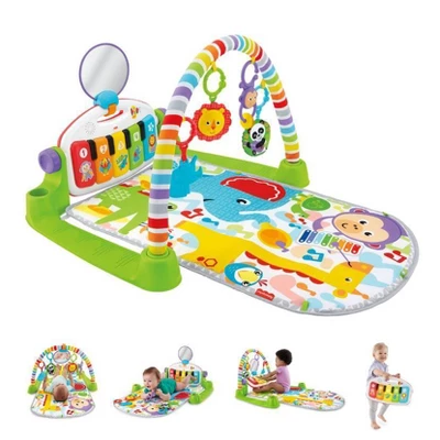 Fisher-Price Activity City Playmat - Convertible Baby Gym To Toddler Vehicle Mat With Music & Lights