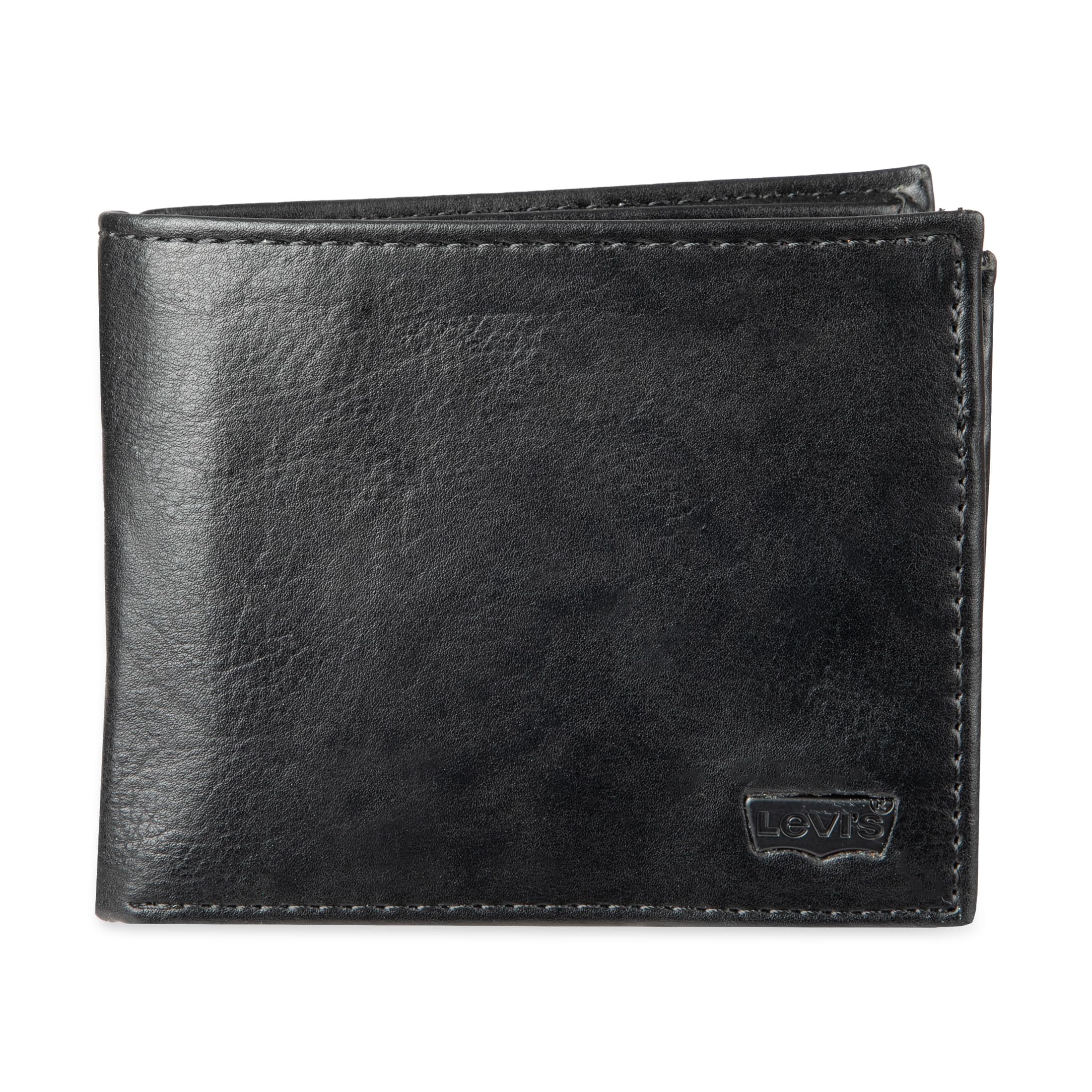 Levi's - Brandclub - Men's Black RFID Trifold Wallet with Interior