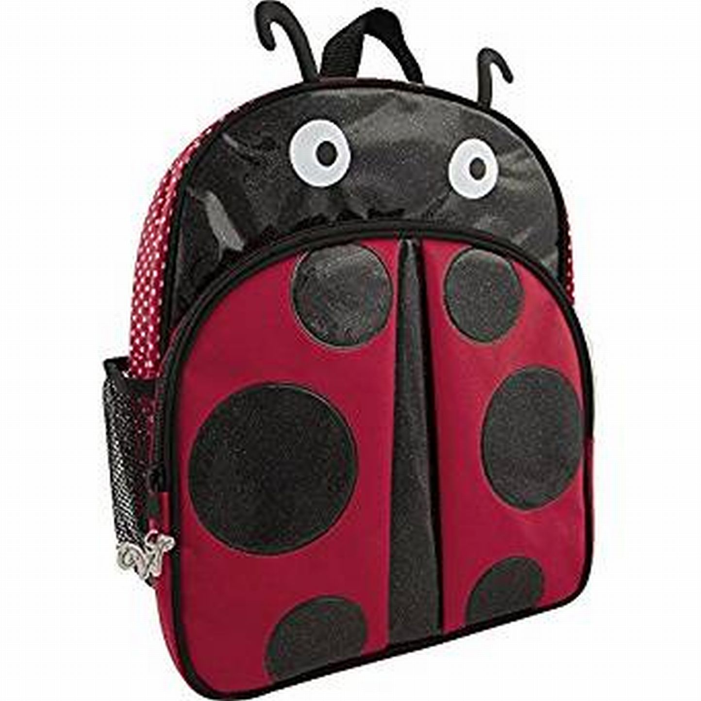 Y2K 90s Velveteen Polka Dot Ladybug Backpack Purse‎ Red Black Zipper Vintage 90s/Y2k Velveteen Polka Dot Ladybug | Mercari main image 2