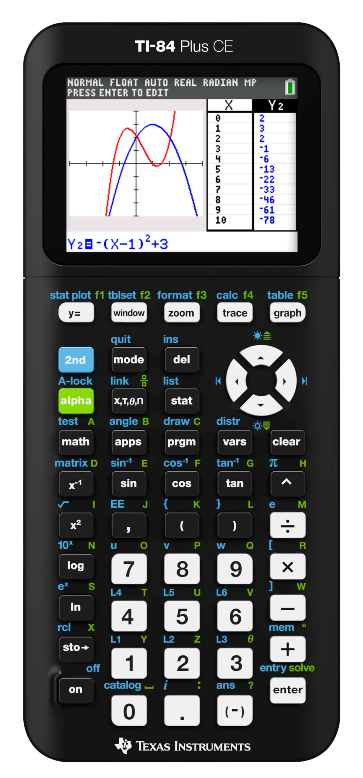 テキサス インスツルメンツ グラフ電卓 TI-84 プラス CE ホワイト Texas Instruments TI-84 Plus CE Color Graphing Calculator (Bright White) Texas Instruments - Brandclub - Texas Instruments Bright White TI