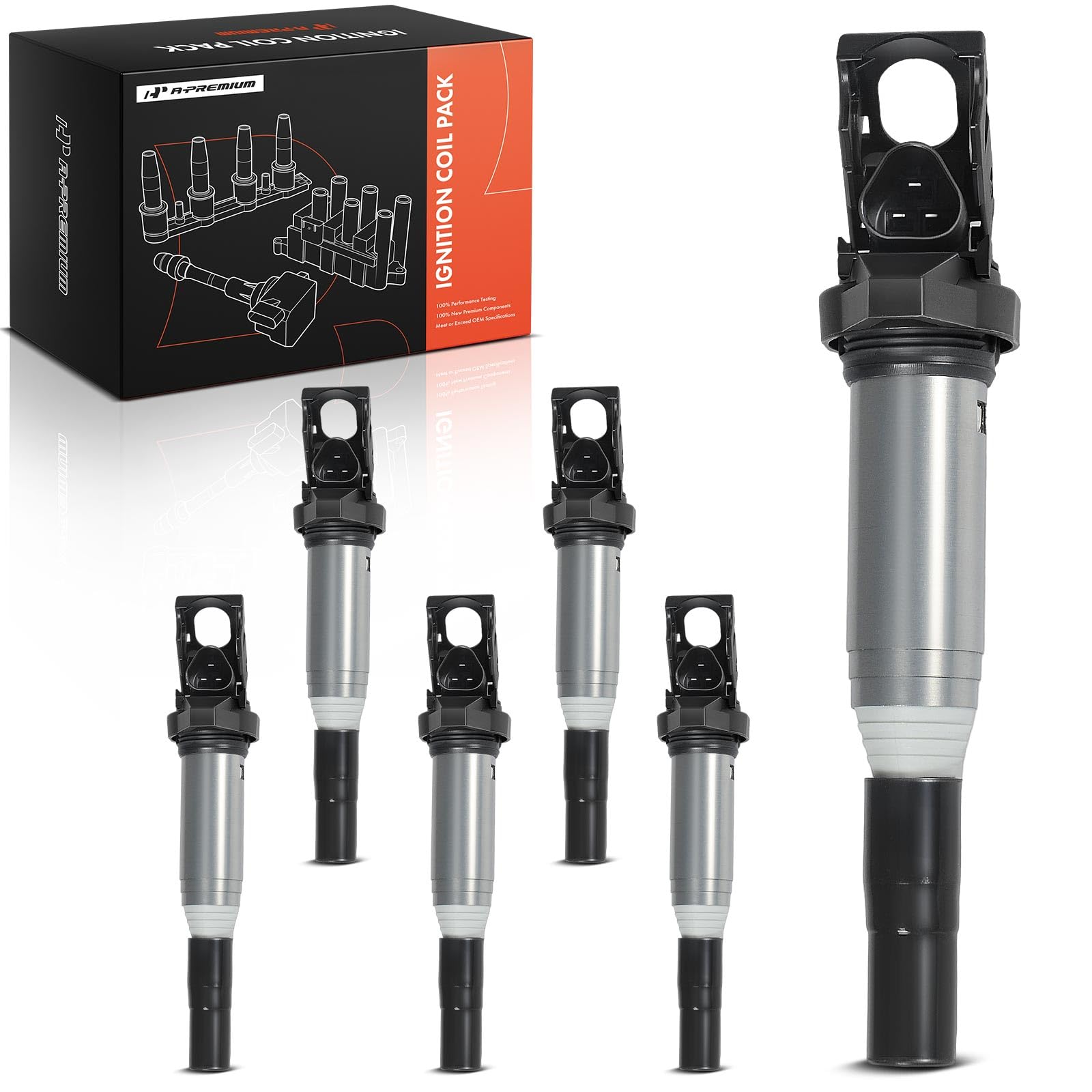 8x Ignition Coil w/ 4-Blade for Land Rove Range Rover Sport Jaguar XJ8 8x Ignition Coil w/ 4-Blade for Land Rove Range Rover Sport Jaguar XJ8
