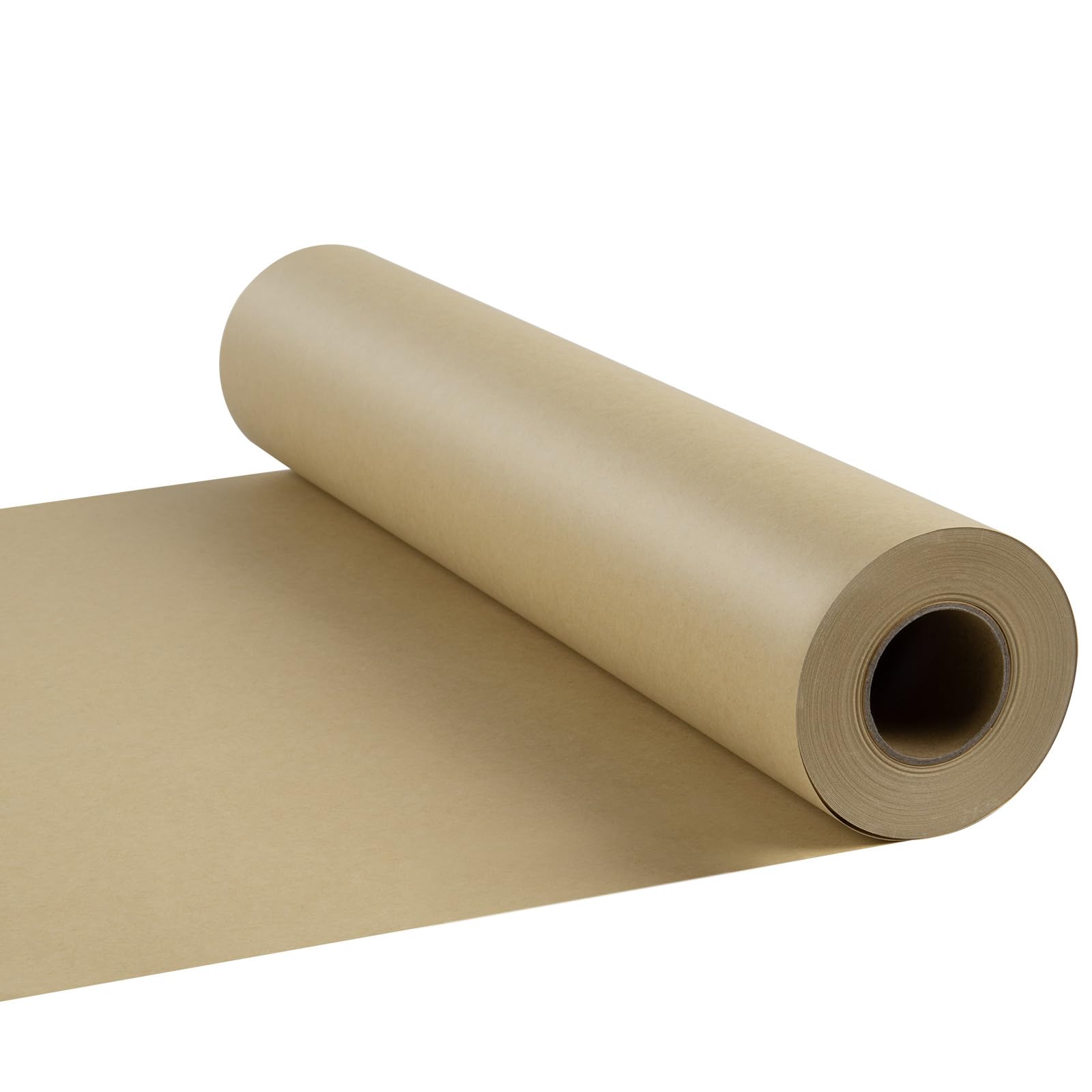Butcher Paper Roll 24" X 164ft, Food Grade Brown Kraft Wrapping Paper For BBQ Smoker Freezing Grilling Meat, Unbleached & Unwaxed & Uncoated,Perfect As Craft/Sublimation/Gift Package Paper/Table Cover