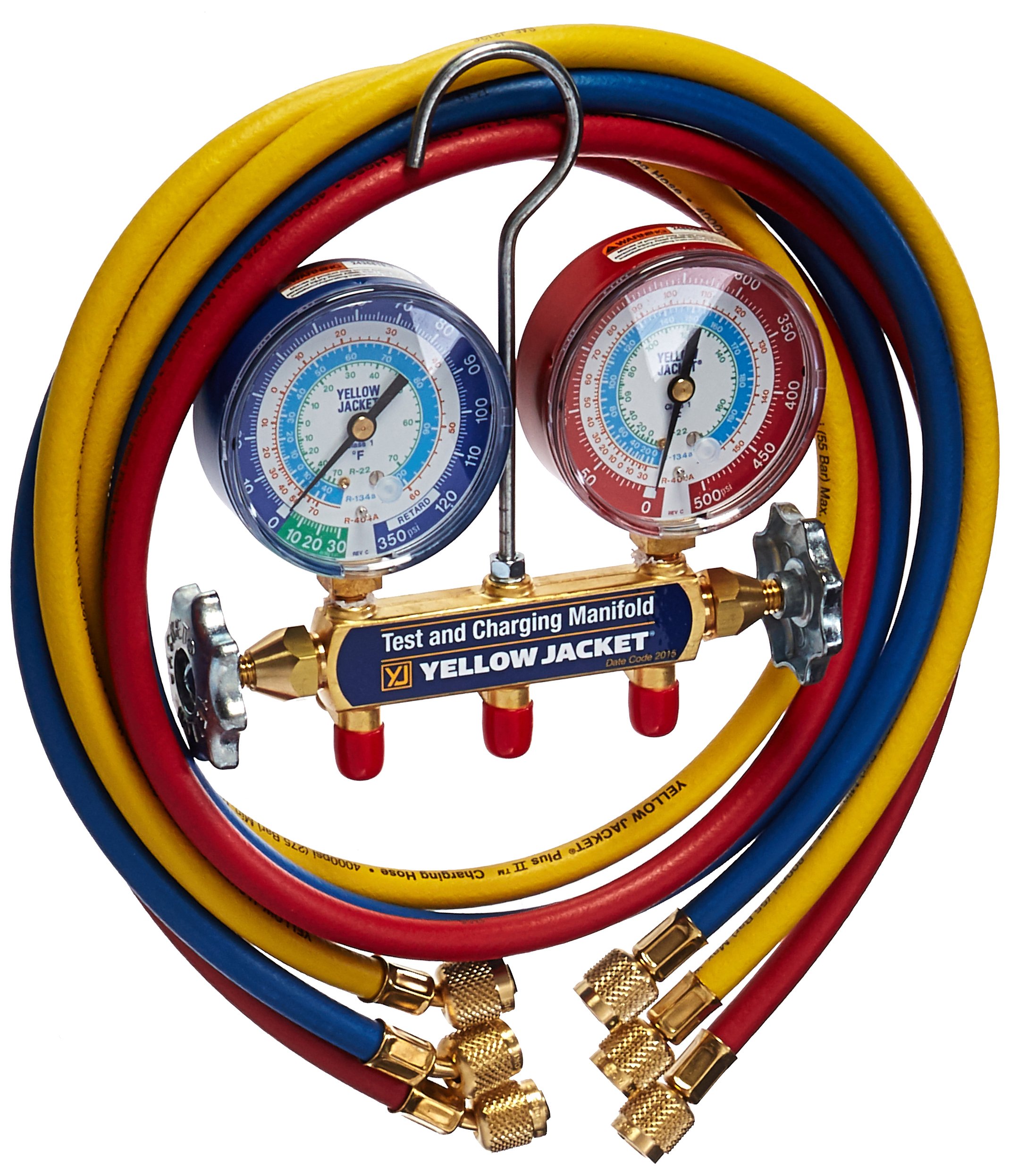Yellow Jacket 46062 Series 41 Digital Manifold W/ 3-Pack PLUS II Hoses With Compact Ball Valves - View #5