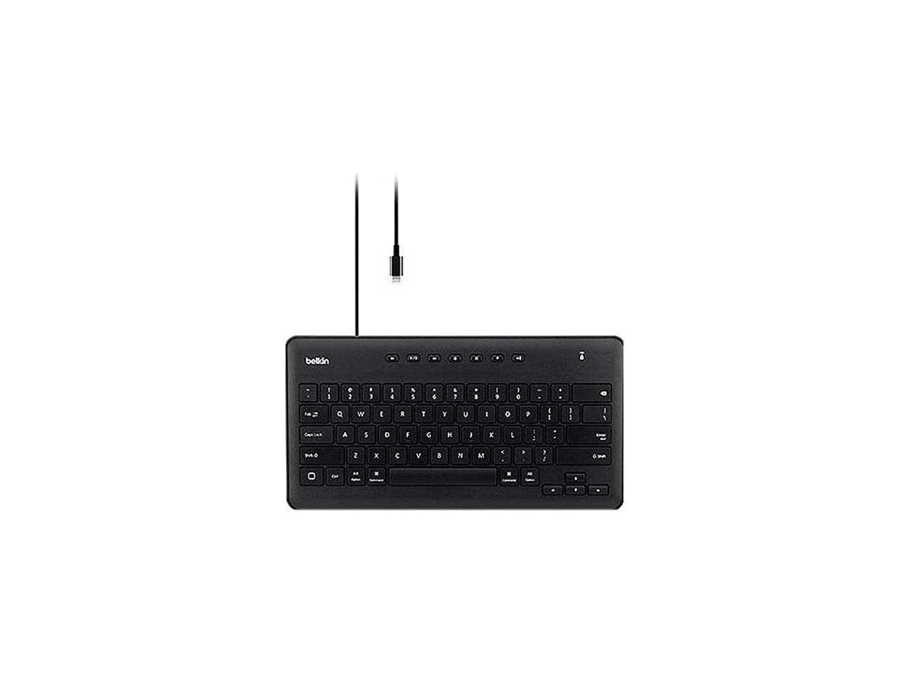 Belkin　ベルキン　有線キーボード　B2B130 ライトニング　極美品 Belkin Wired Tablet Keyboard w/ Stand for iPad (Lightning