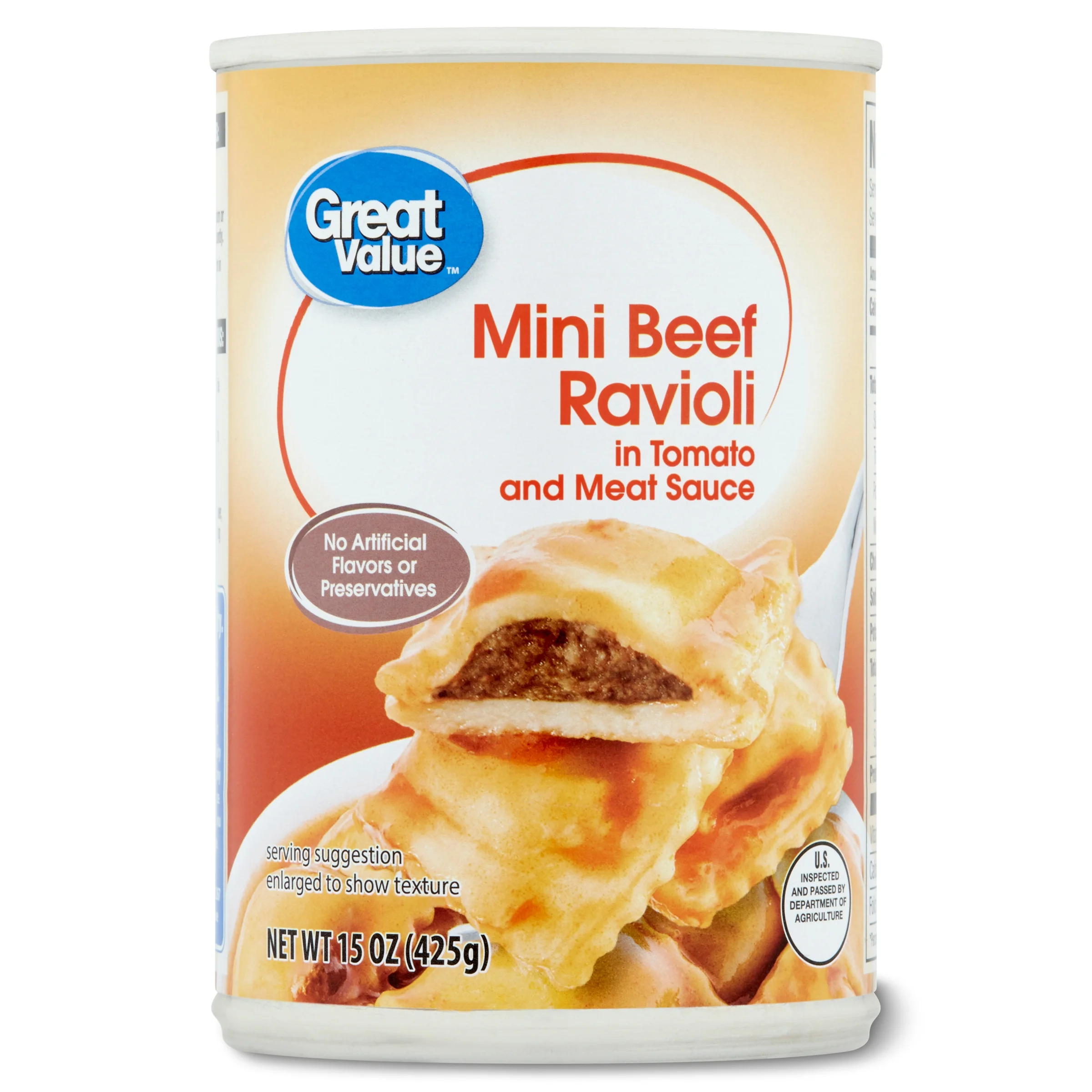 Great Value - Brandclub - Great Value Mini Beef Ravioli in Tomato