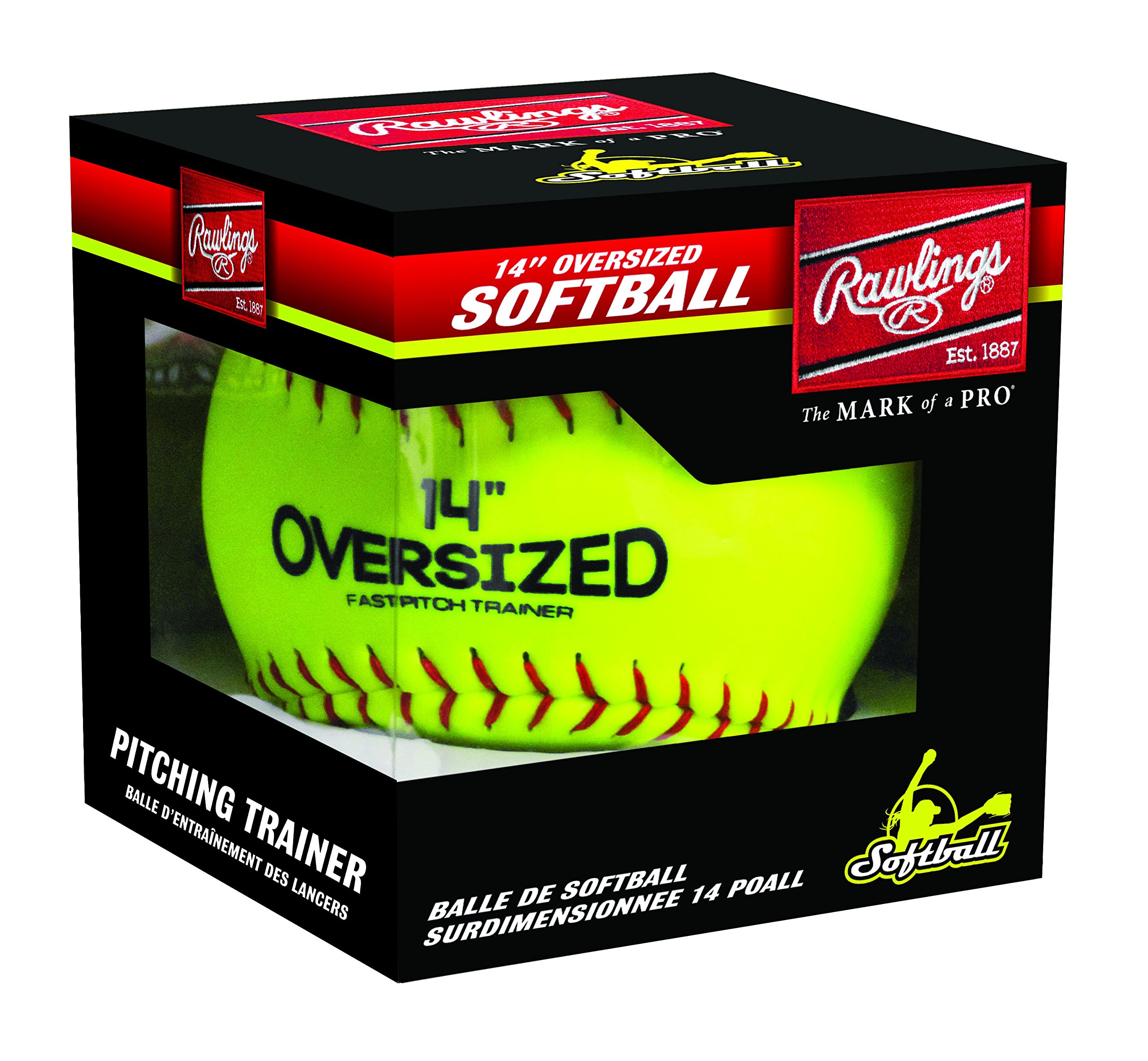 Rawlings Two-Hands Foam Fielding Training Glove (schwarz) - Für Baseball/Softball, Beidhändig