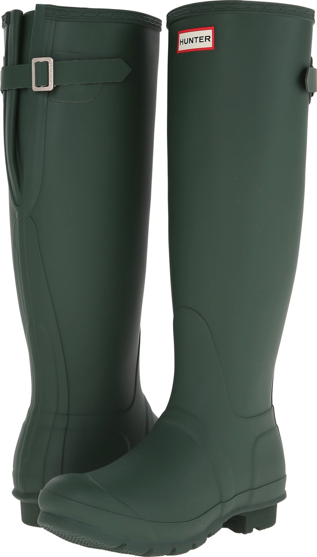 Hunter Unisex Argyll Short Knee Rubber Boots - Black, Size 12 Wide / 11 Medium US
