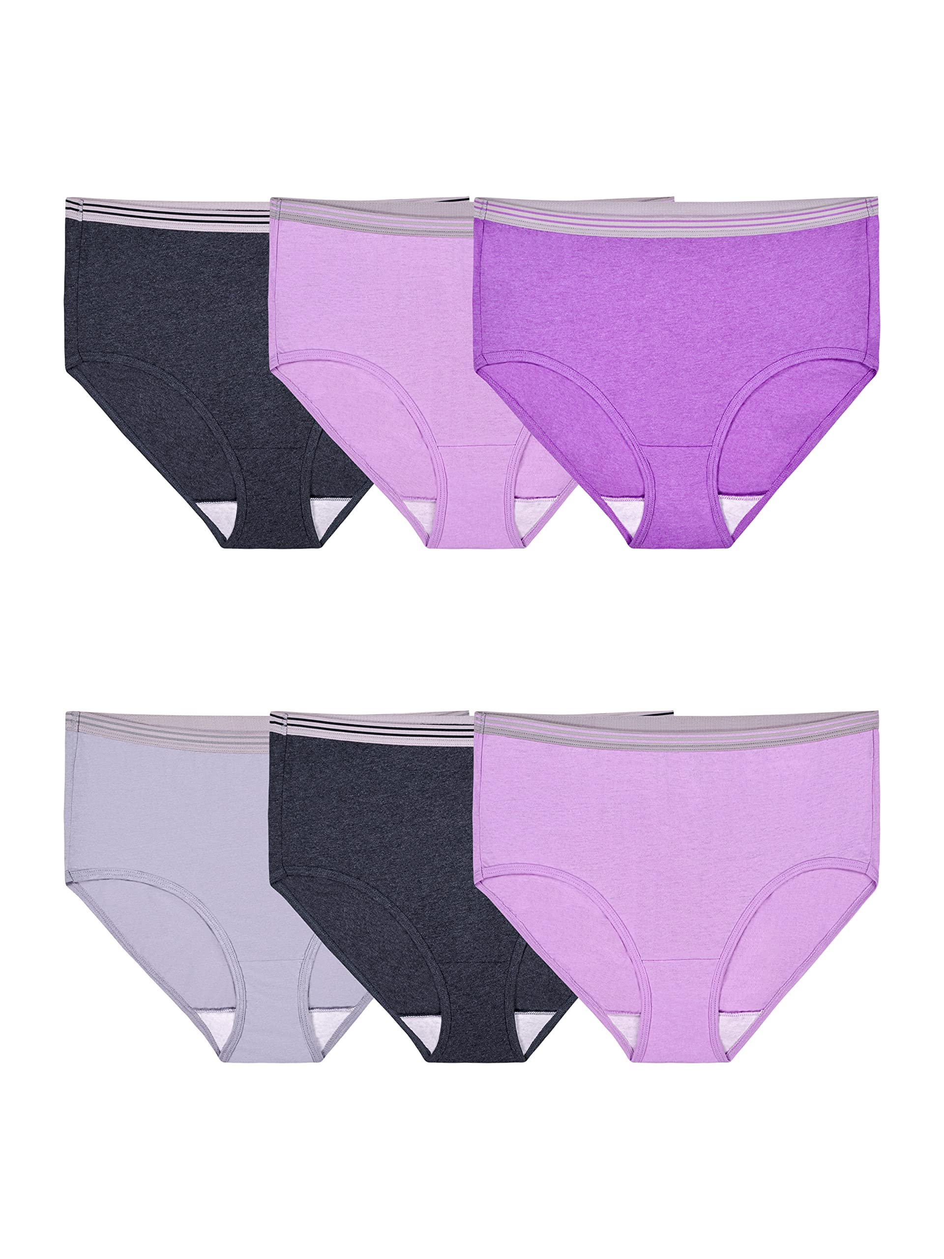 Fruit Of The Loom Men's Underwear Fruit Of The Loom Women's Premium Hipster Panties - 5-Pack Ultra Soft Breathable Underwear (Assorted Colors) No Show Panty Lines Multipack