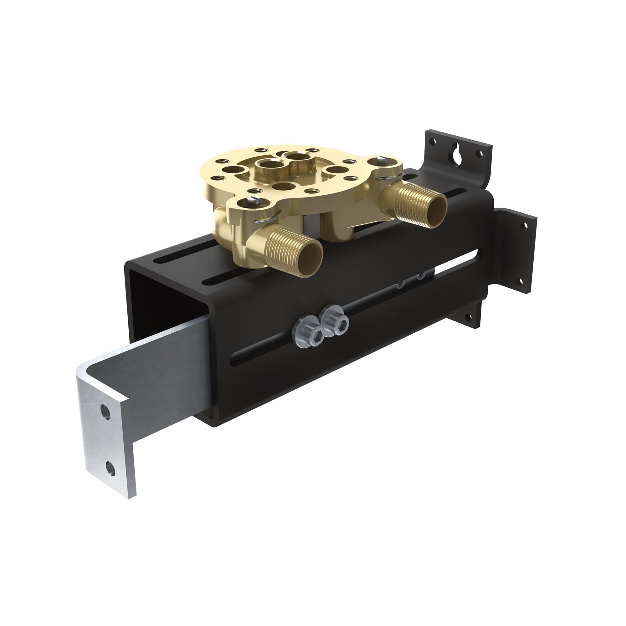 Moen T2842EPBL Glyde Dusche System - Eco-Performance Regenduschkopf 20,3 Cm Im Mattschwarzen Look (ohne Ventil)