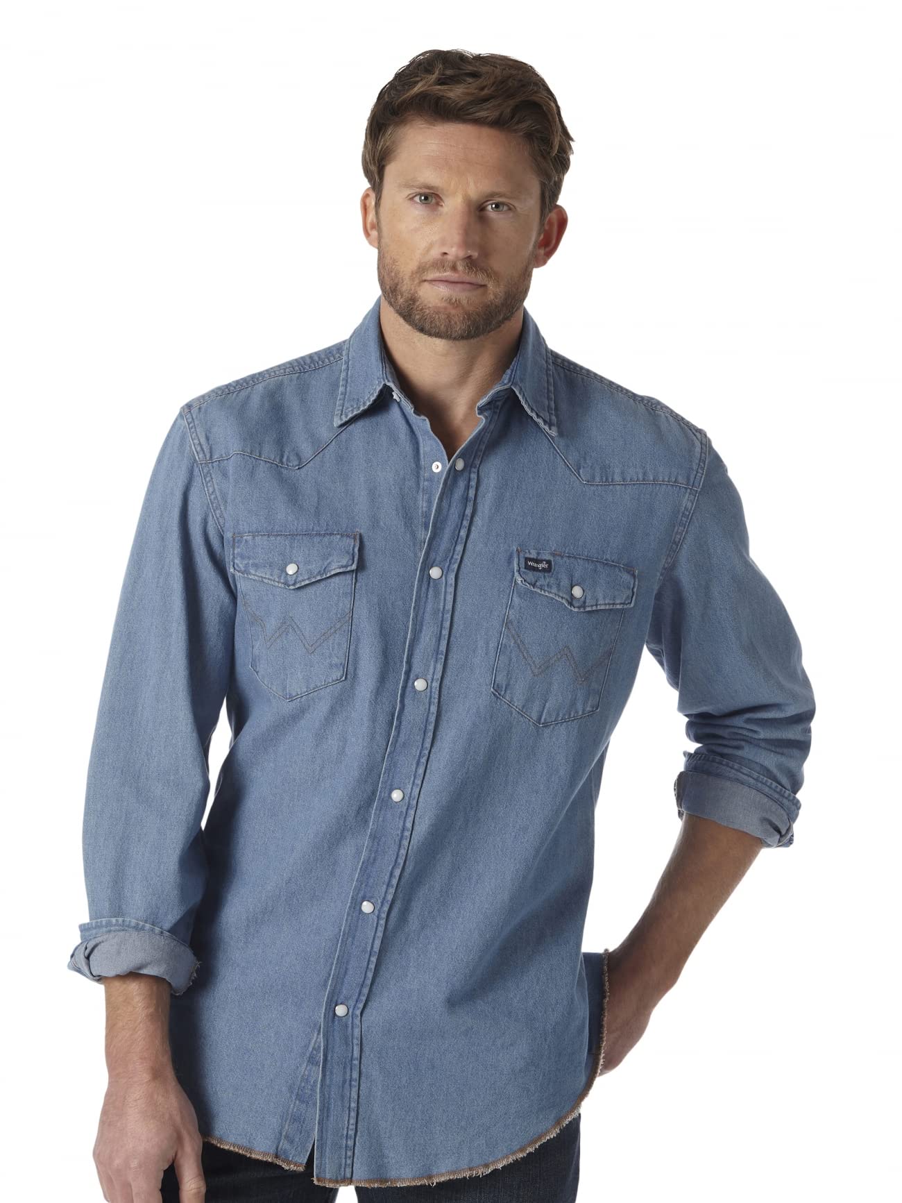 Wrangler Shirts For Men Wrangler Men's Long Sleeve Heavyweight T