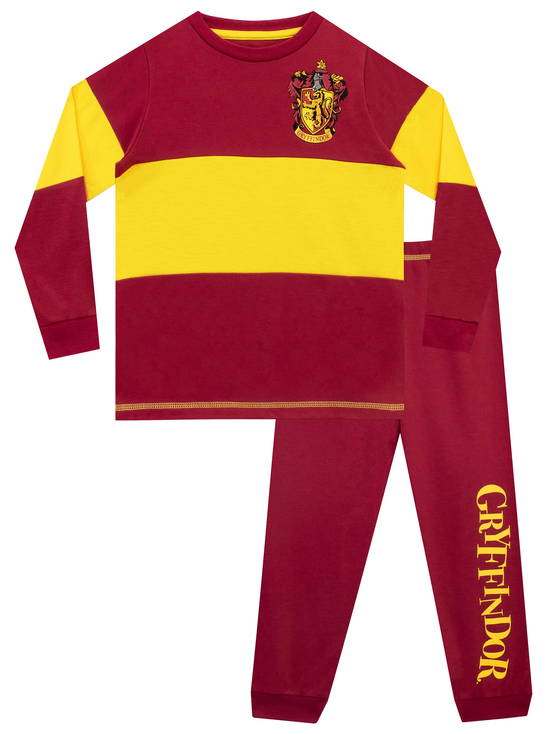 Harry Potter Pajamas Girls Kids Glitter Crest T-Shirt Trousers Pjs Set