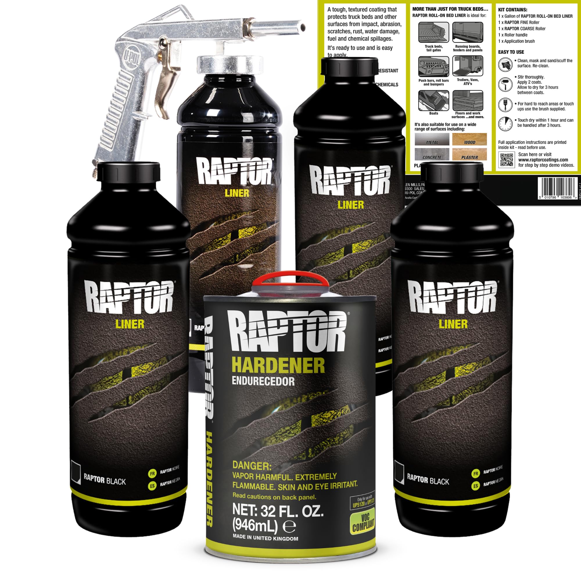 U-Pol - Brandclub - U-POL Raptor Black Urethane Spray-On Truck Bed