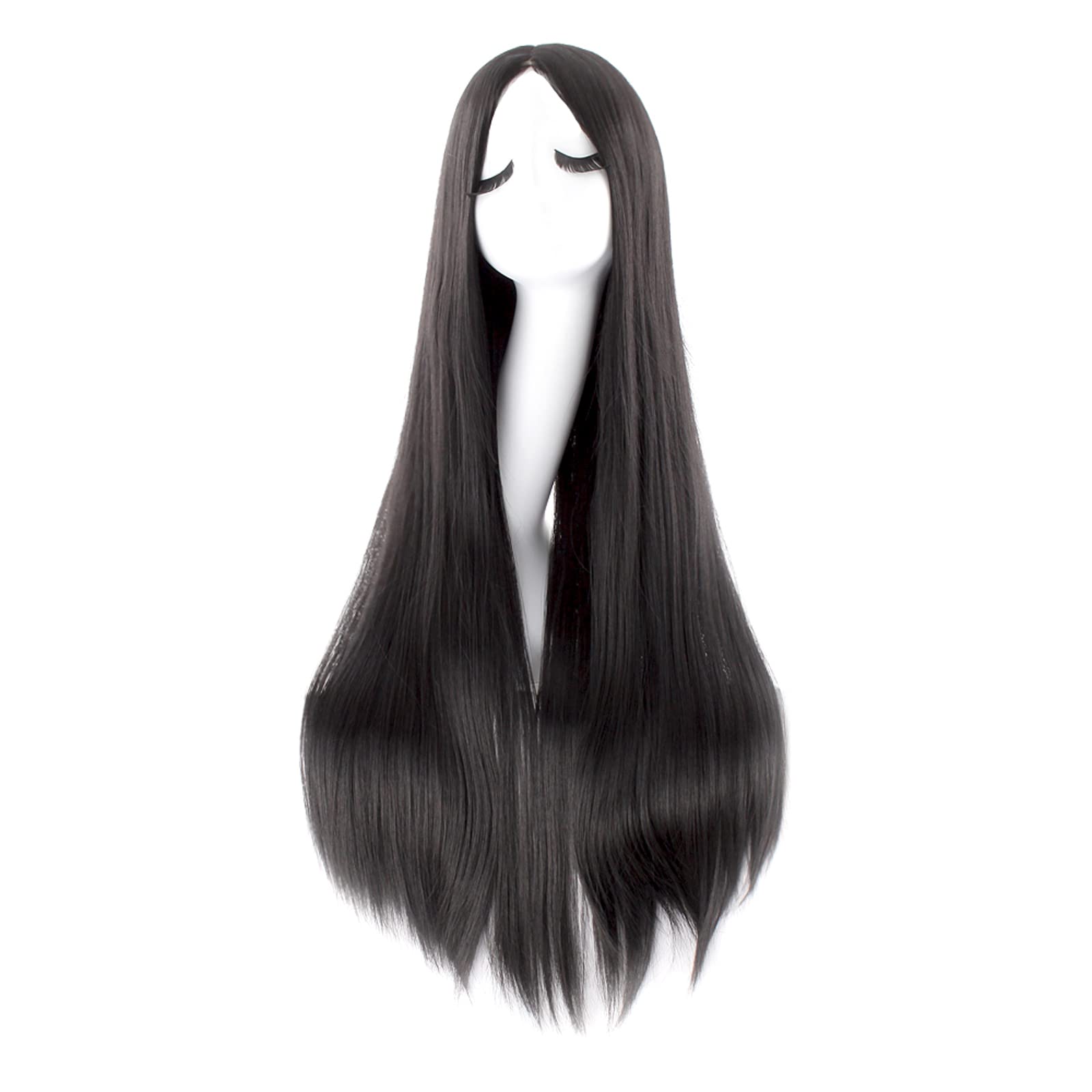 Perruque Cosplay Wolf Tail Blanc - 35cm, Fibre Haute Température, Adjustable, Pour Déguisement Fête