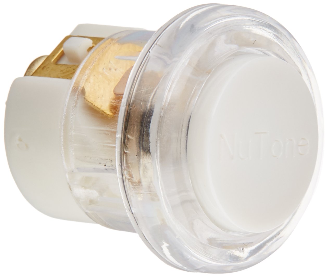 Broan-Nutone Pushbutton, Satin Nickel Stucco, Lighted PB41LSN