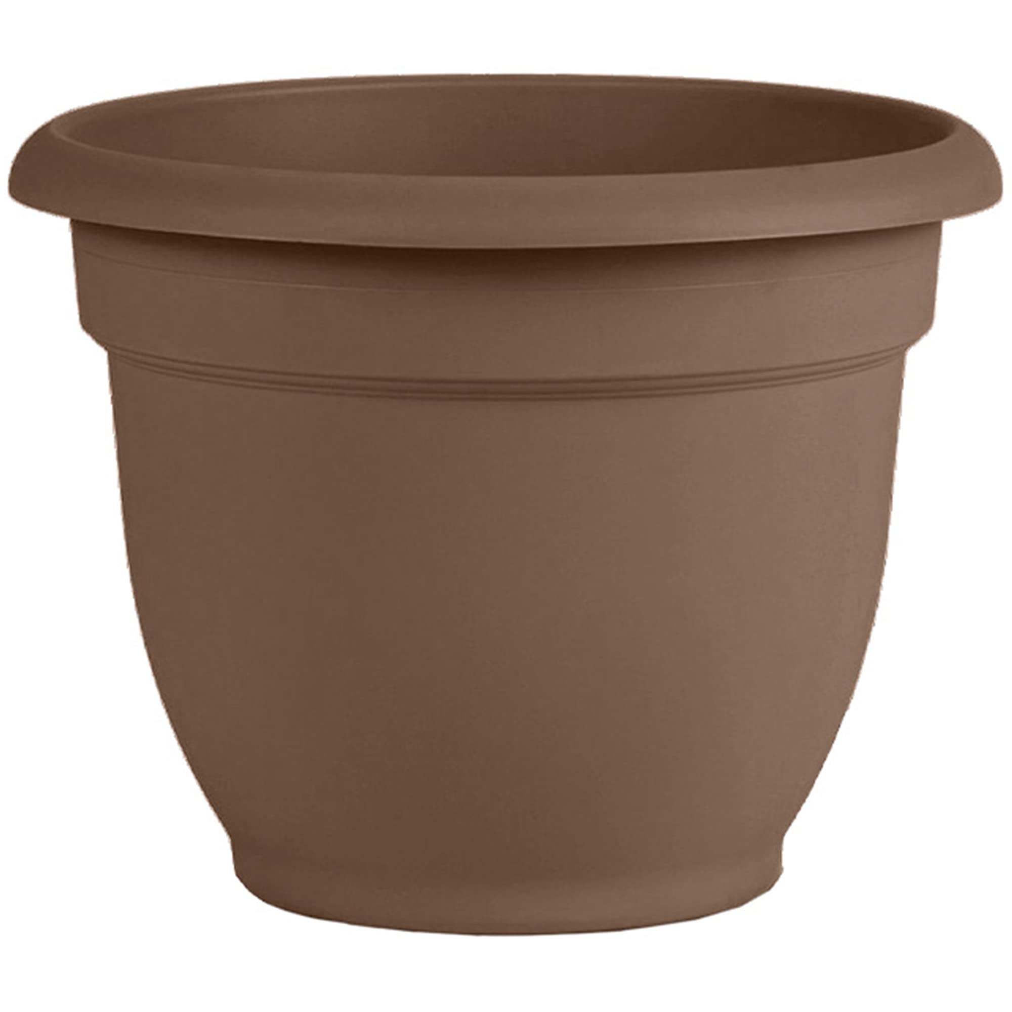 Fiskars 20-56408 8 Inch Ariana Planter with Self-Watering Grid, Thyme Green Fiskars Bloem 20-56408 Ariana Planter with Self-Watering Grid, 8