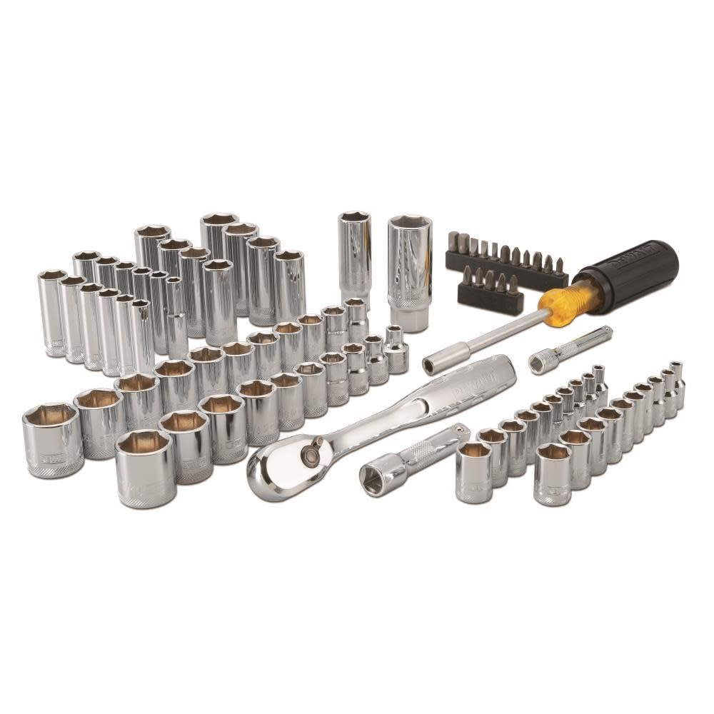 Dewalt Mechanics Tools Set 1/4 Drive SAE And Metric Mechanics