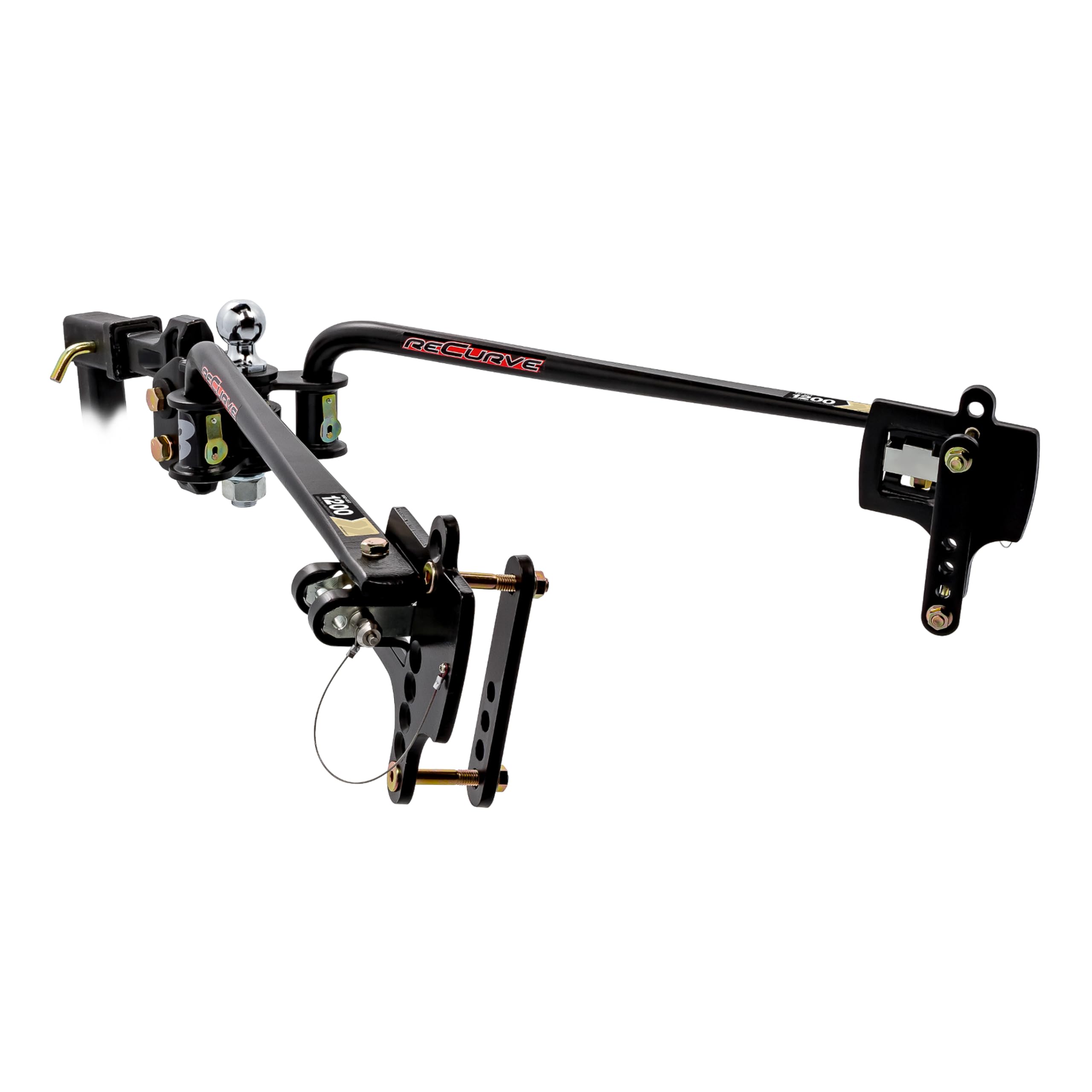 Weight Distribution Hitch With Sway Control - 12,000 Lbs GTWR, 1,200 Lbs Tongue Weight, 2-Inch Shank