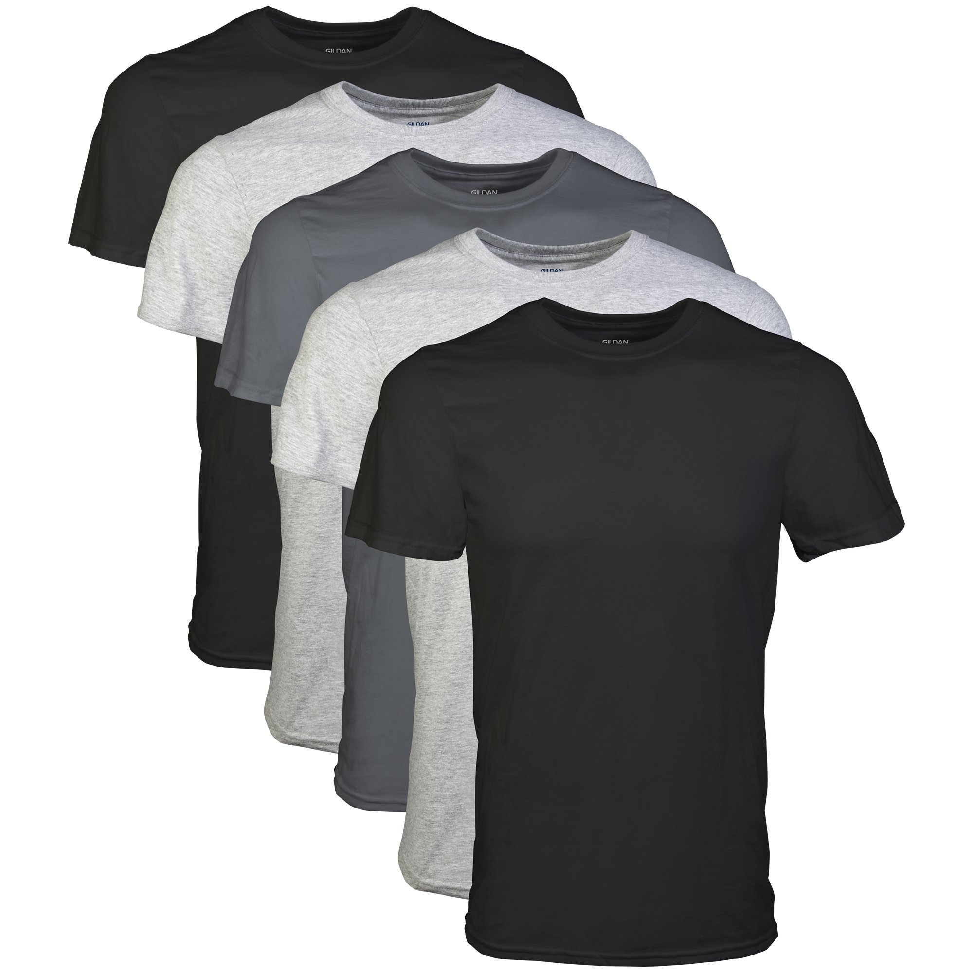 Gildan Women's Softstyle Cotton T-Shirt 2-Pack - Style G64000L, Black & White, Size Medium - View #2