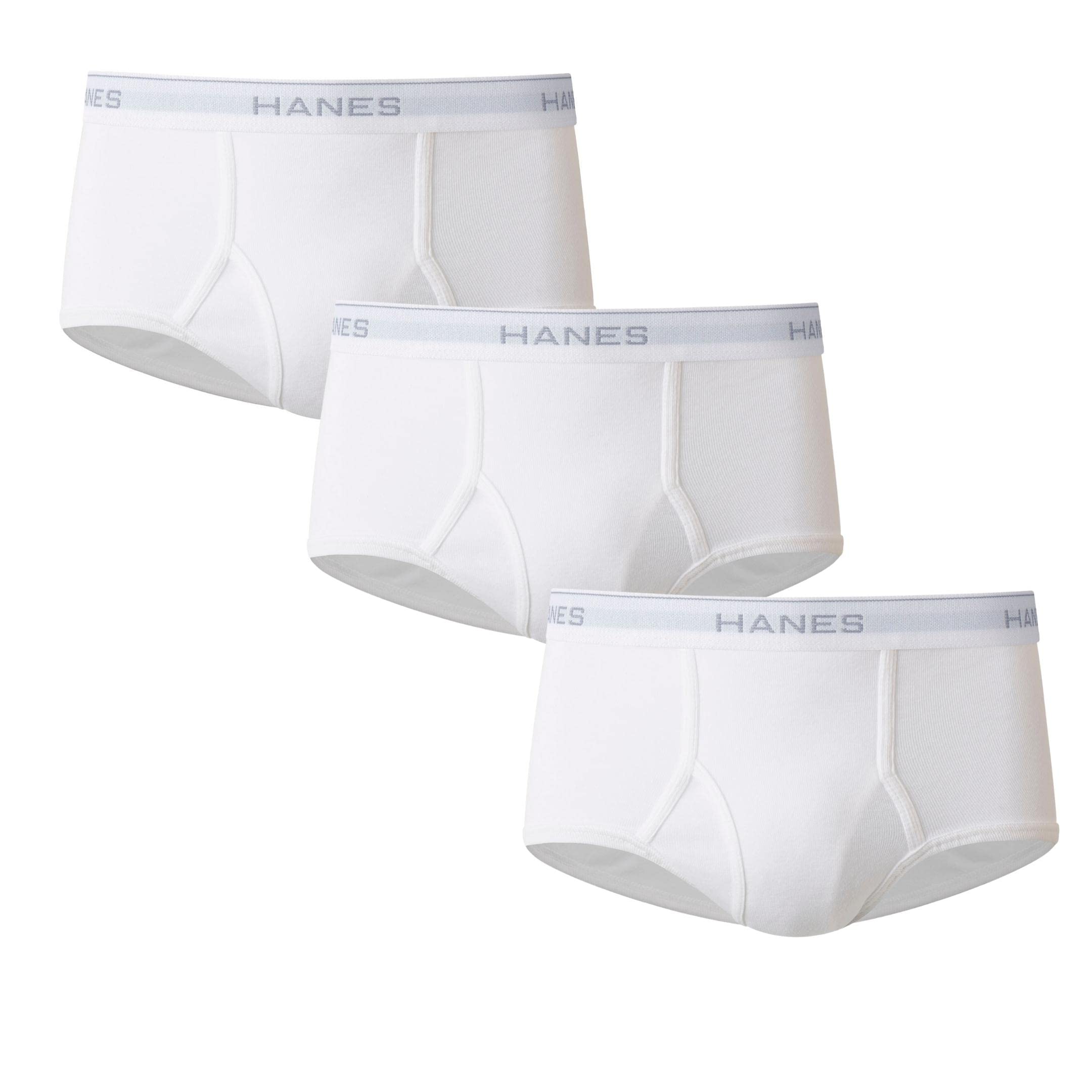 Hanes Big Boys Classic Slip – 6er Pack, Weiß, Large | 100% Baumwolle, Vorgewaschen
