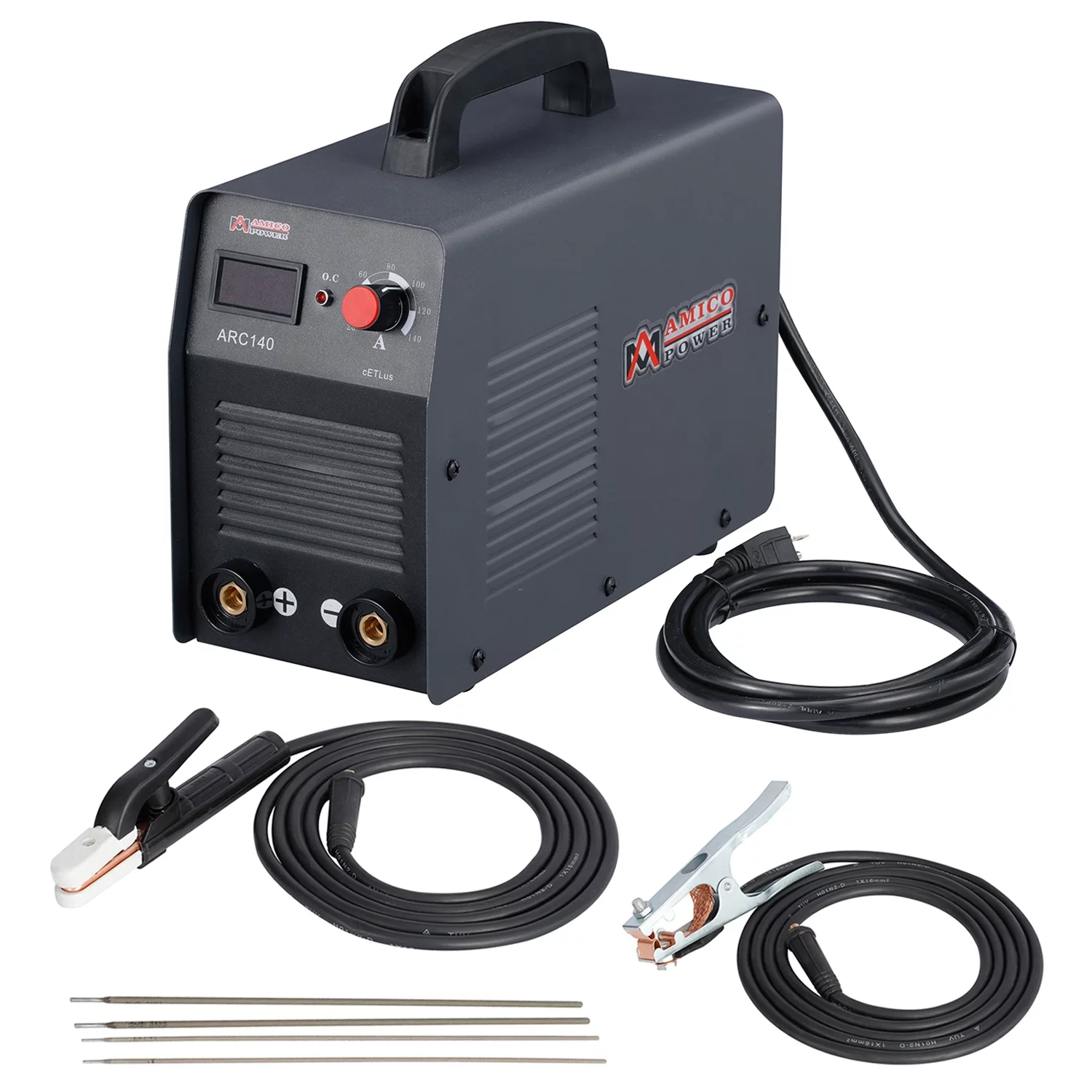 Amico ARC-185 Stick Welder - 180 Amp Dual Voltage 115V/230V DC Inverter Welding Machine