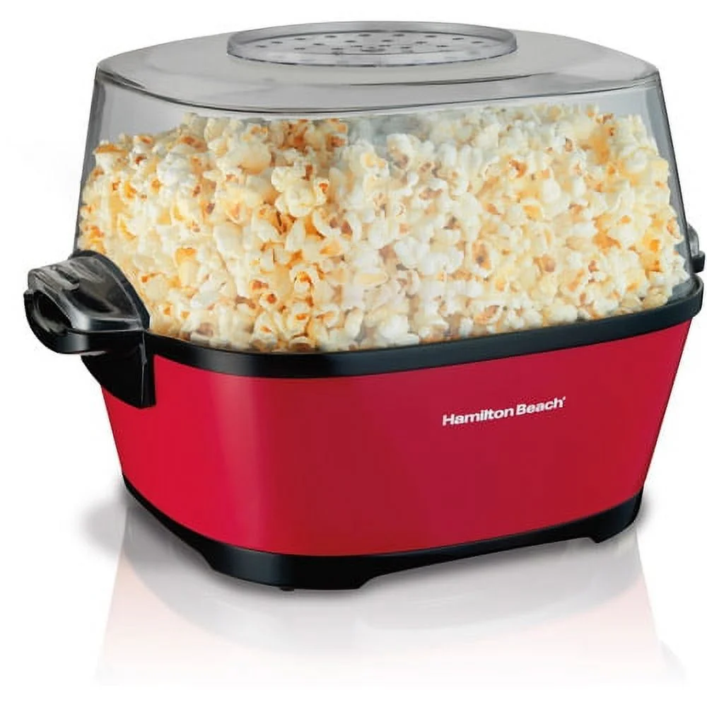 Hot Air Popcorn Maker, 1200W Popcorn Popper With Measuring Cup, No Oil Needed, Great For Watching Movies And Holding Parties In Home, Red