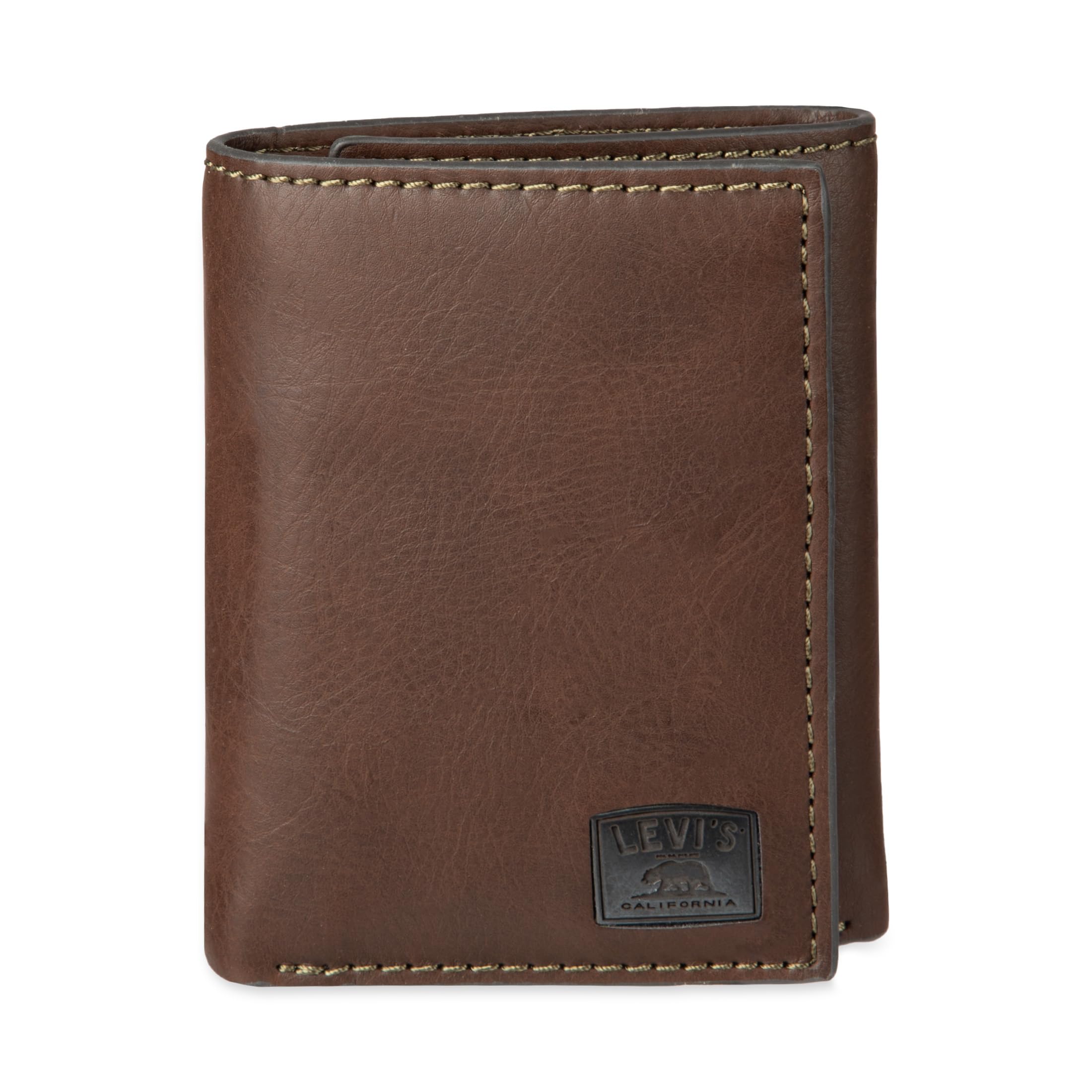 Levi's - Brandclub - Men's Black RFID Trifold Wallet with Interior