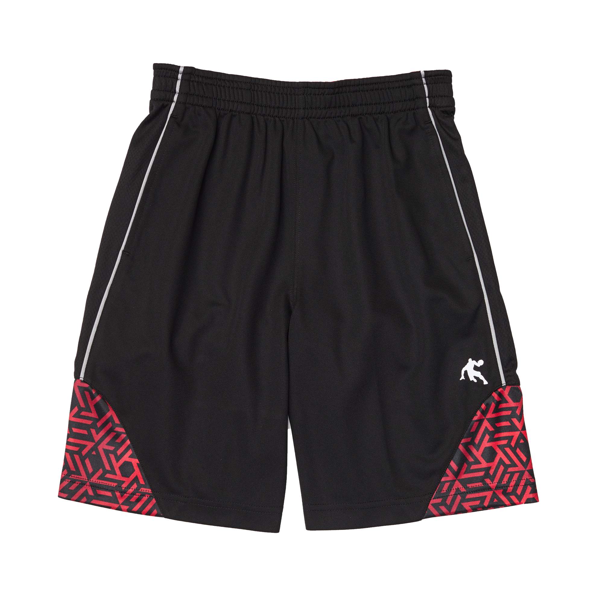 Pro Athlete Boys' Active Shorts 4-Pack - Quick Dry Mesh Basketball & Athletic Shorts For Kids, Elastic Waistband (Sizes 5-16)