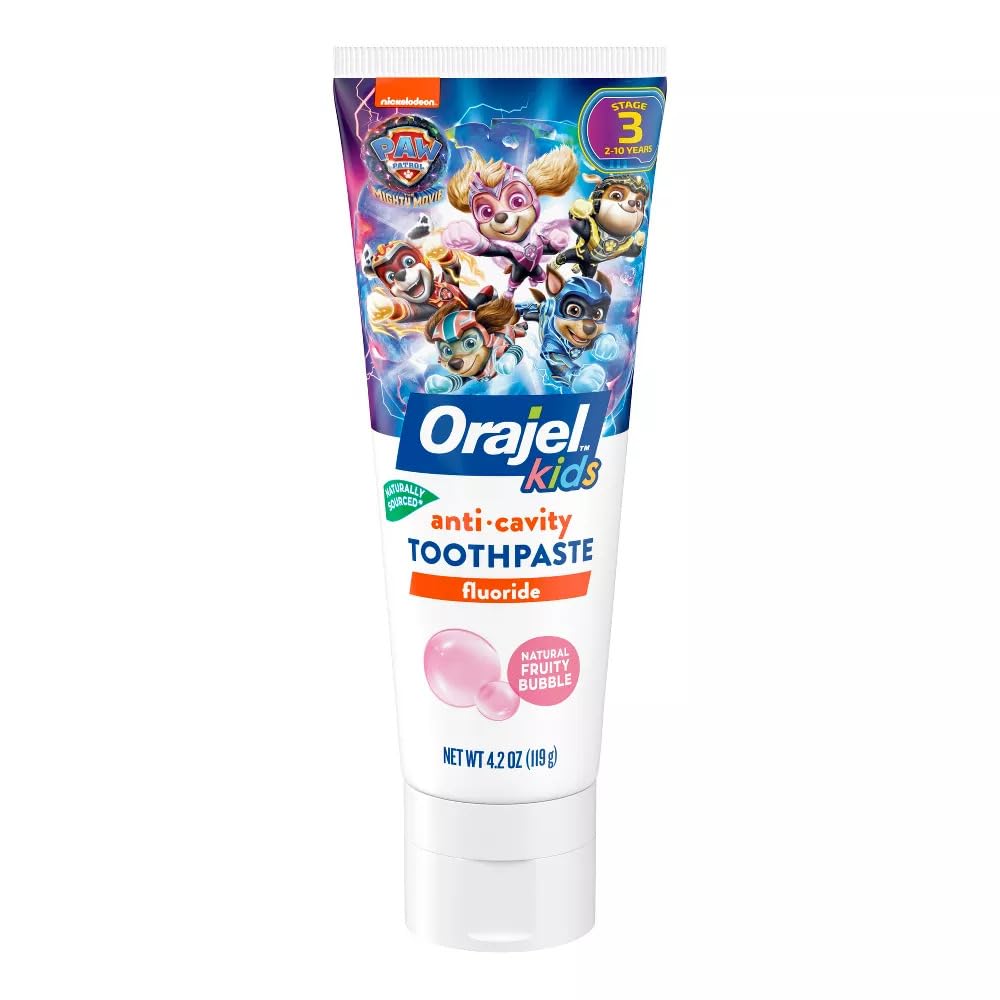 Orajel Paw Patrol & CoComelon Toothpaste Bundle - Kids Fluoride & Training Paste