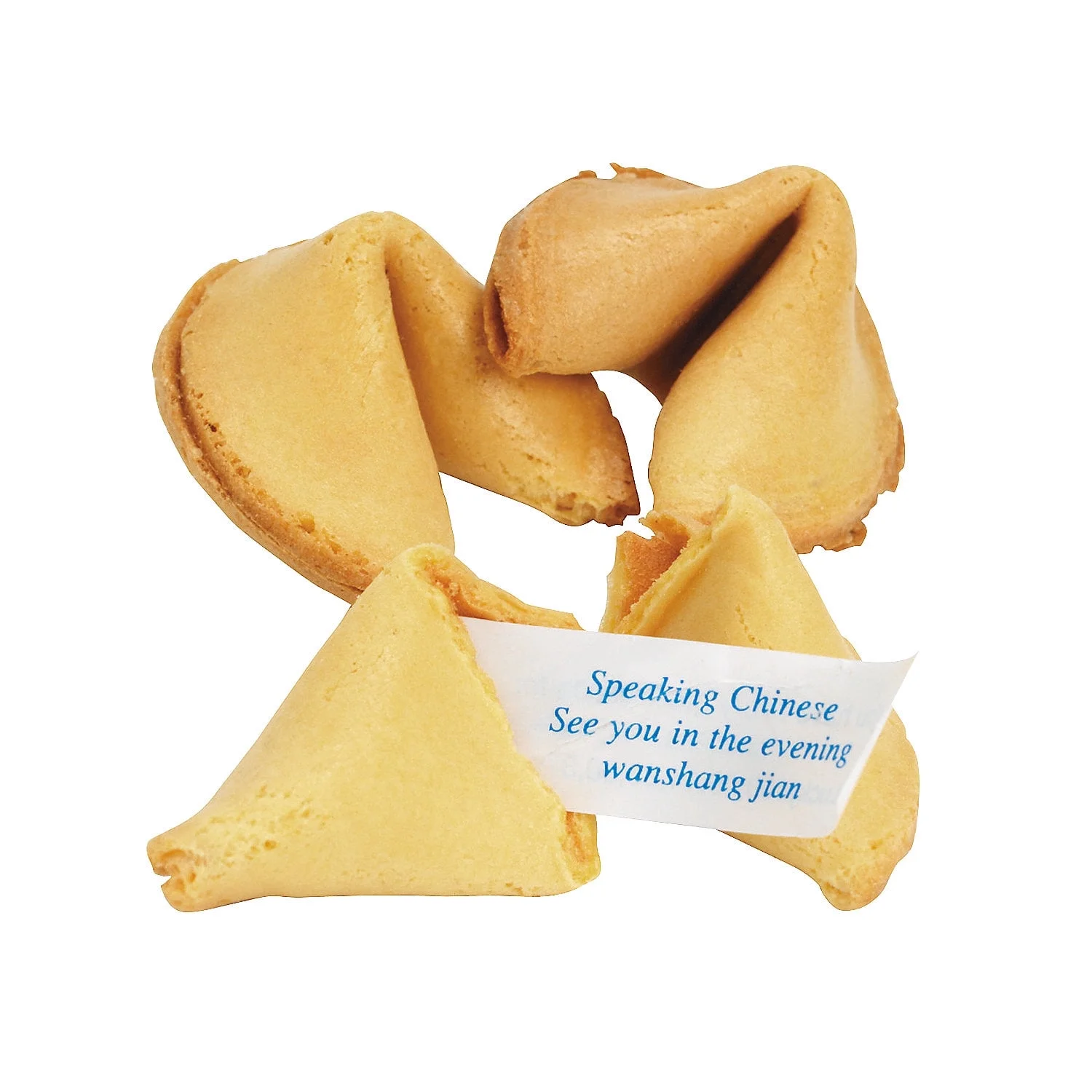 D&D Fun Cookies Fortune Cookies Jaune 60 Biscuits Boîte 360g COMPLIMENTS, Action De Grâce Végétalienne, Petits Cadeaux Pour La Famille, Les Amis Et