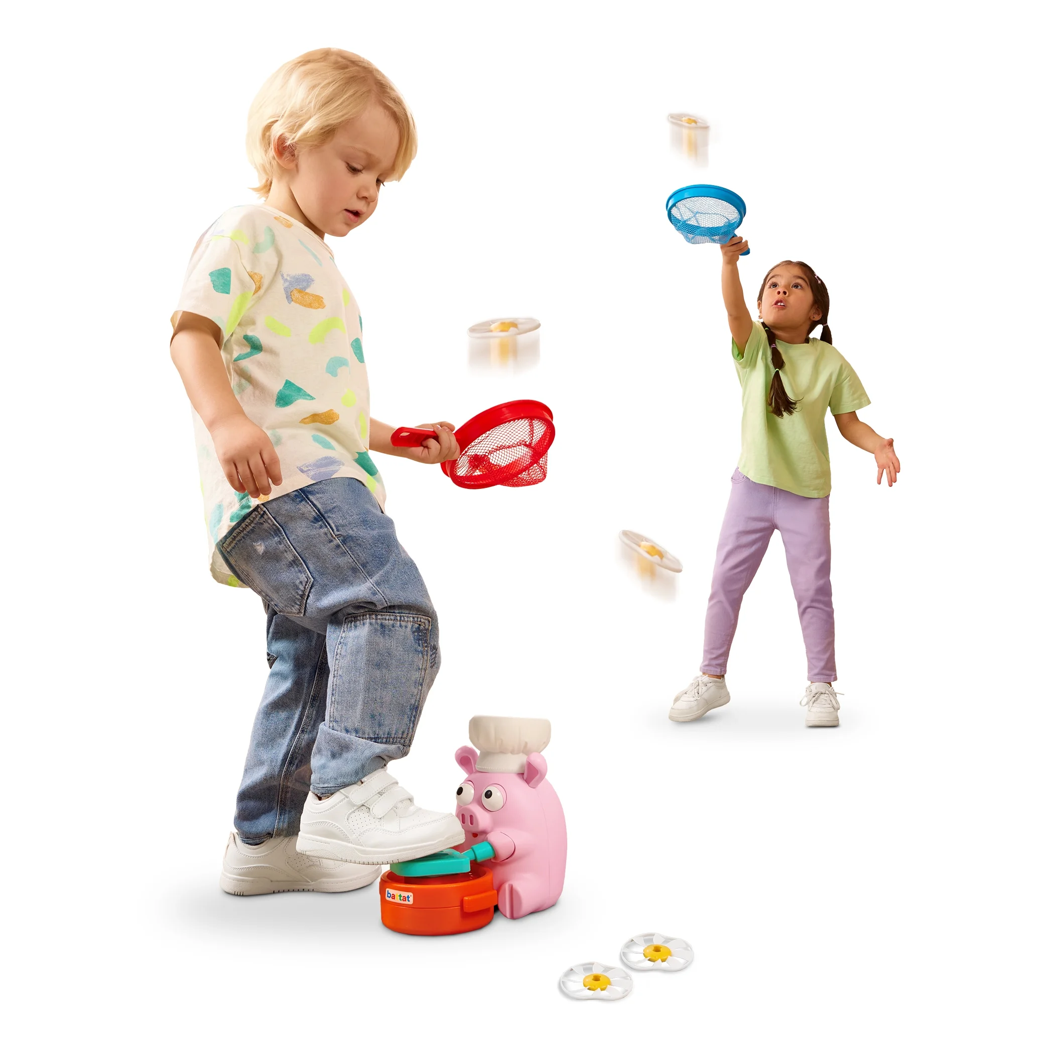 Battat – Flying Disc Toy – 2 Launchers & 4 Discs – Helicopter Playset For Sale Online - View #10