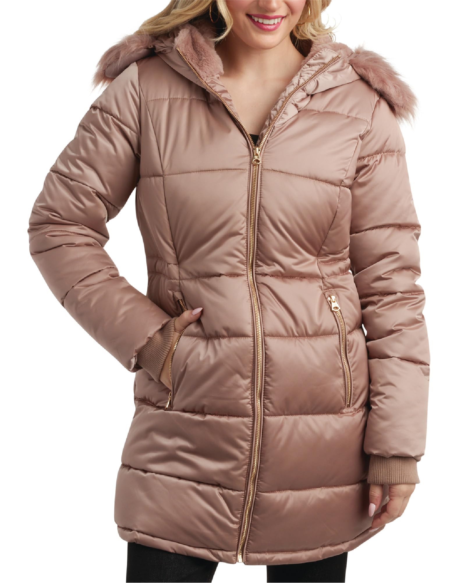 Puffer Jacket Boscov's Women's Coats Black Leather