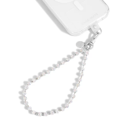 Phone Charms Strap With Freshwater And Faux Pearls, Phone Keychain Lanyard