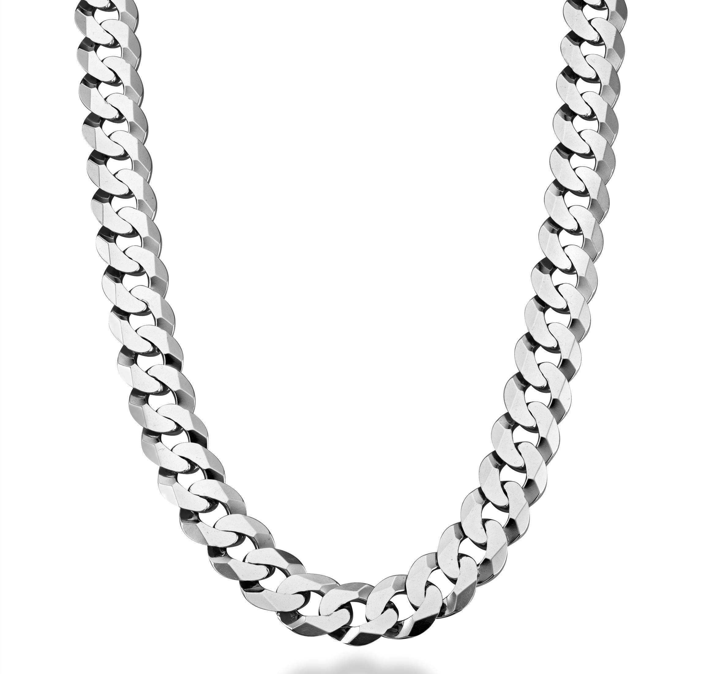 Miabella Italian 925 Silver Box Chain Necklace - 2mm (Made In Italy)