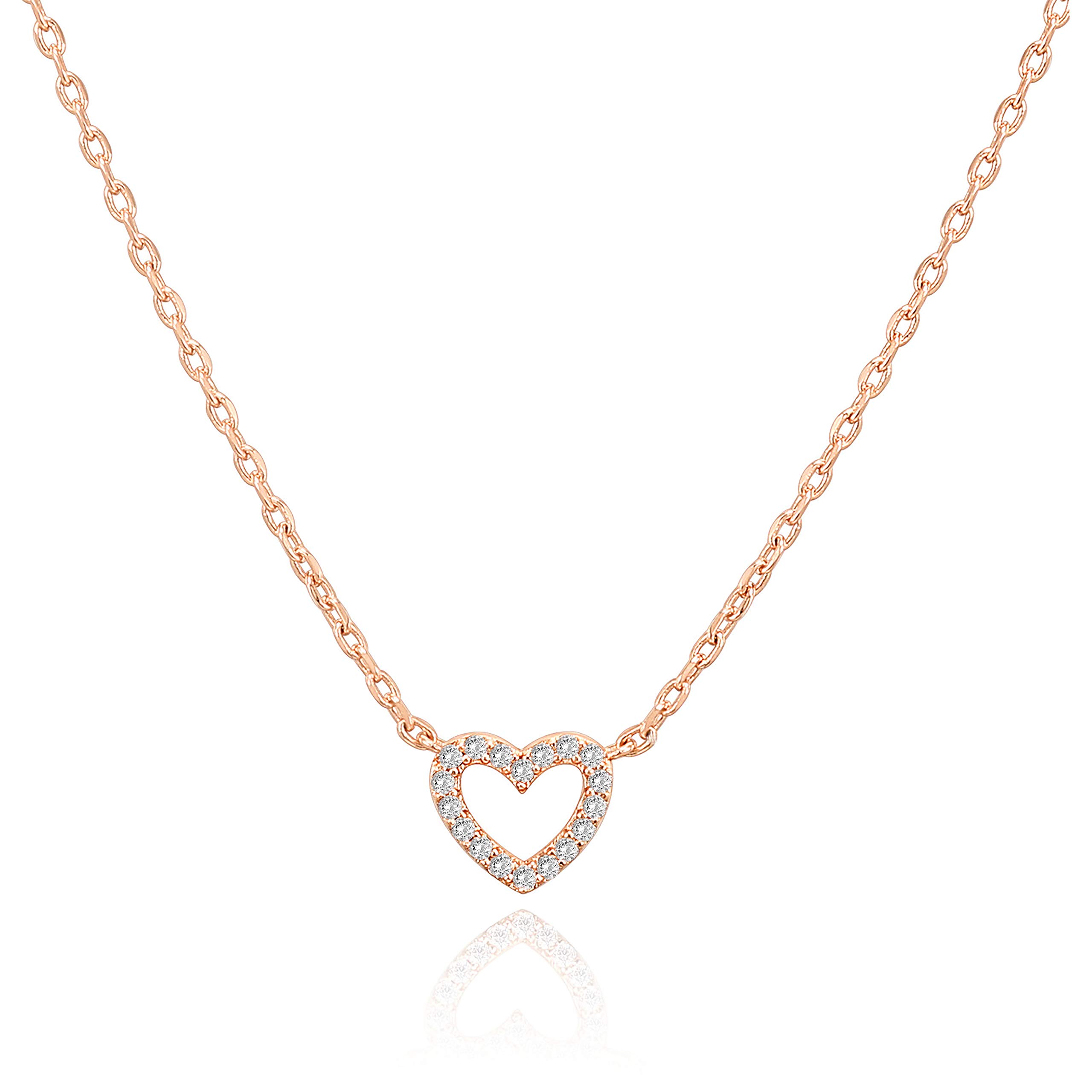 PAVOI 14K Gold Plated Charm Pendant Necklace Set For Women | Adjustable Sliding Chain With Dainty Charms