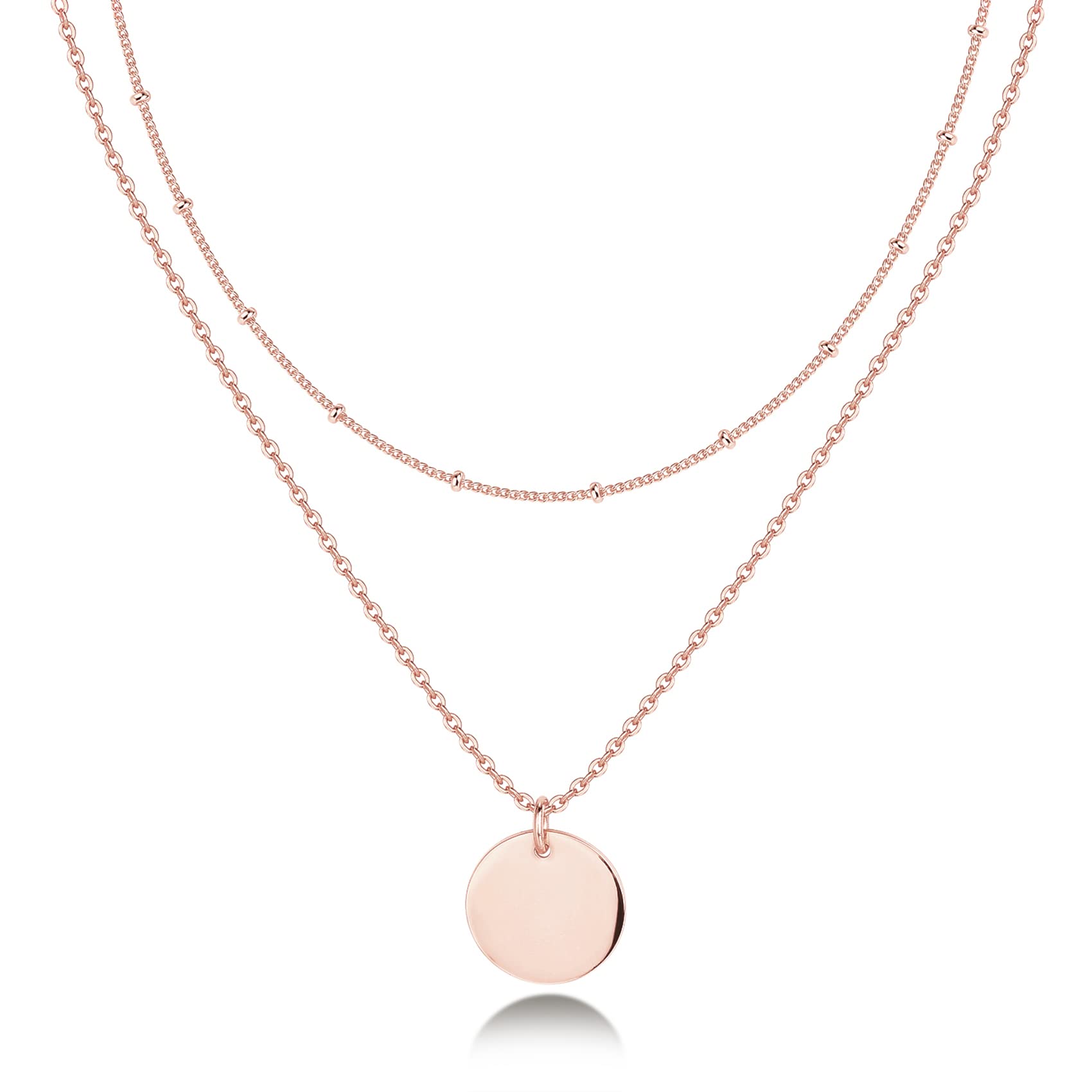 日本未発売【PAVOI】Layered Coin Pendantネックレス Coin Pendant Necklace | Layering Necklaces | 14K Gold Plated