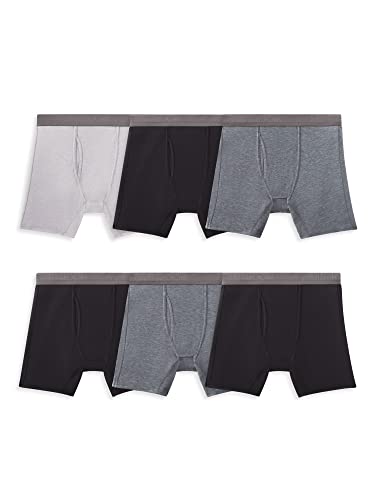Men’s Boxer Briefs 3-Pack – Crafted Comfort, Soft Stretch, No-Roll Waistband – Fruit Of The Loom
