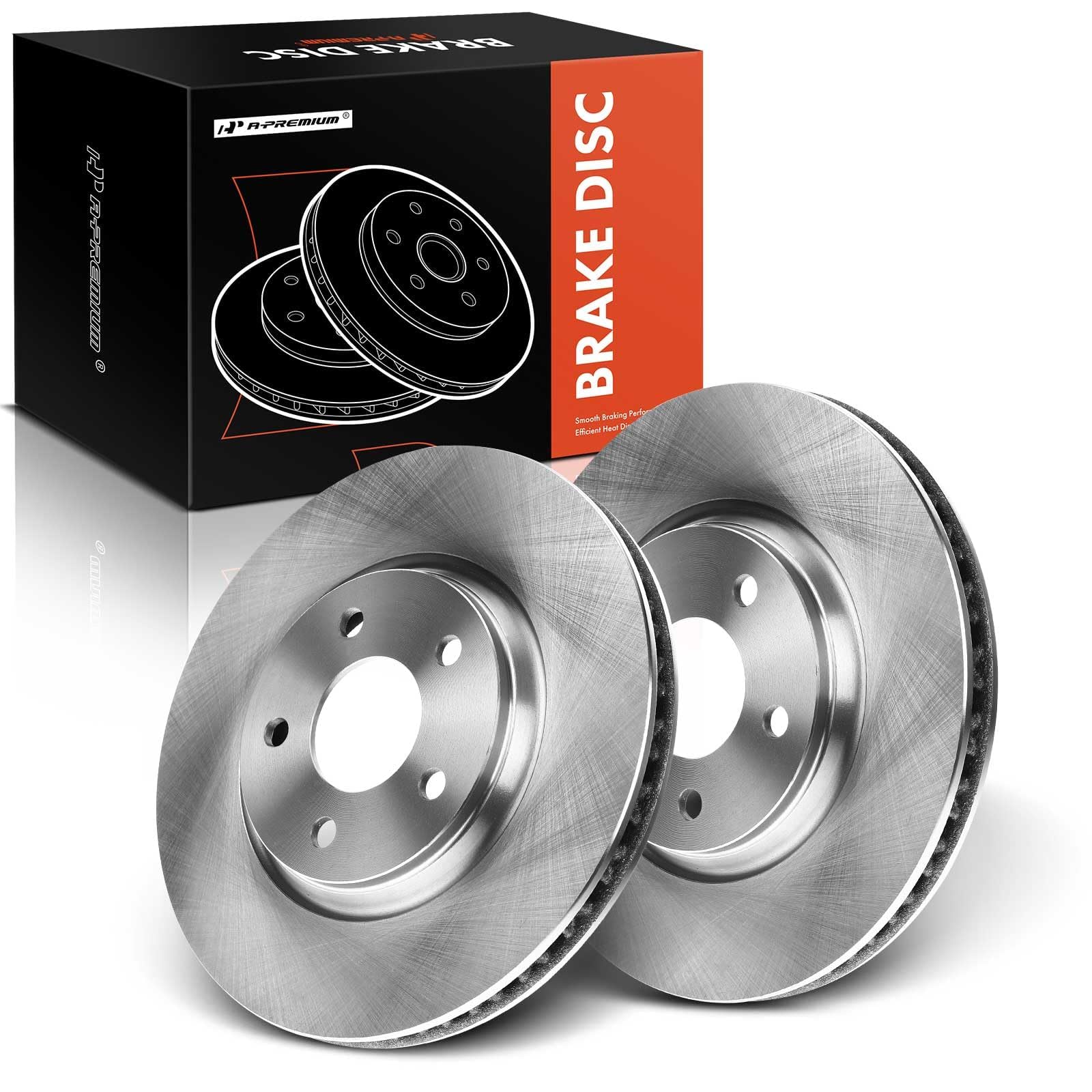 Complete Front Brake Kit With Ceramic Pads And Rotors For Chevy Malibu, Cobalt, HHR & Pontiac G6, G5, Pursuit
