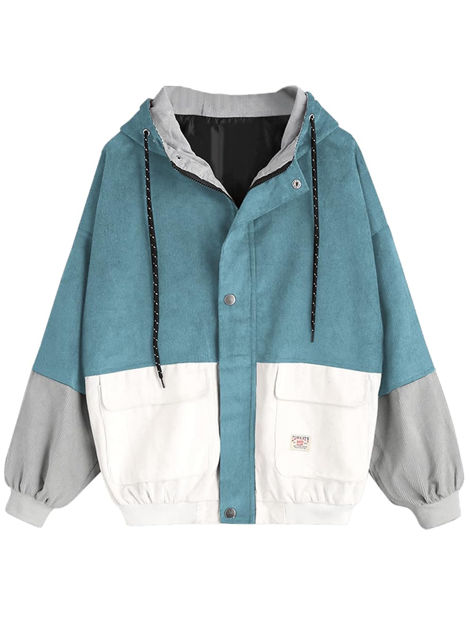 ZAFUL - Brandclub - ZAFUL Women's Corduroy Loose Jacket Vintage