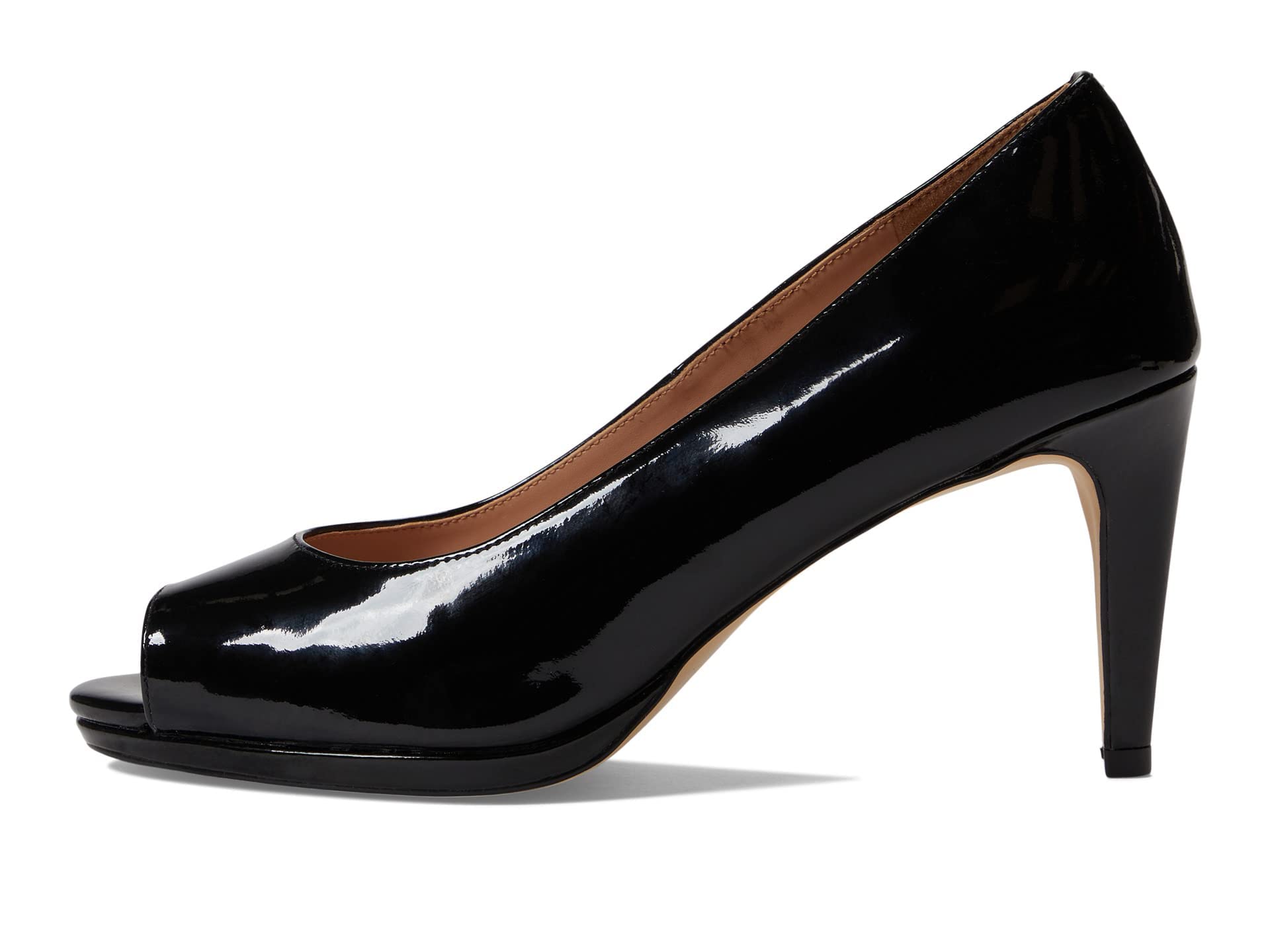 コールハーンDRADO PLATFORM PUMP:BLACK PATE Cole Haan - Brandclub - Cole Haan Women's Drado Peep Toe Platform