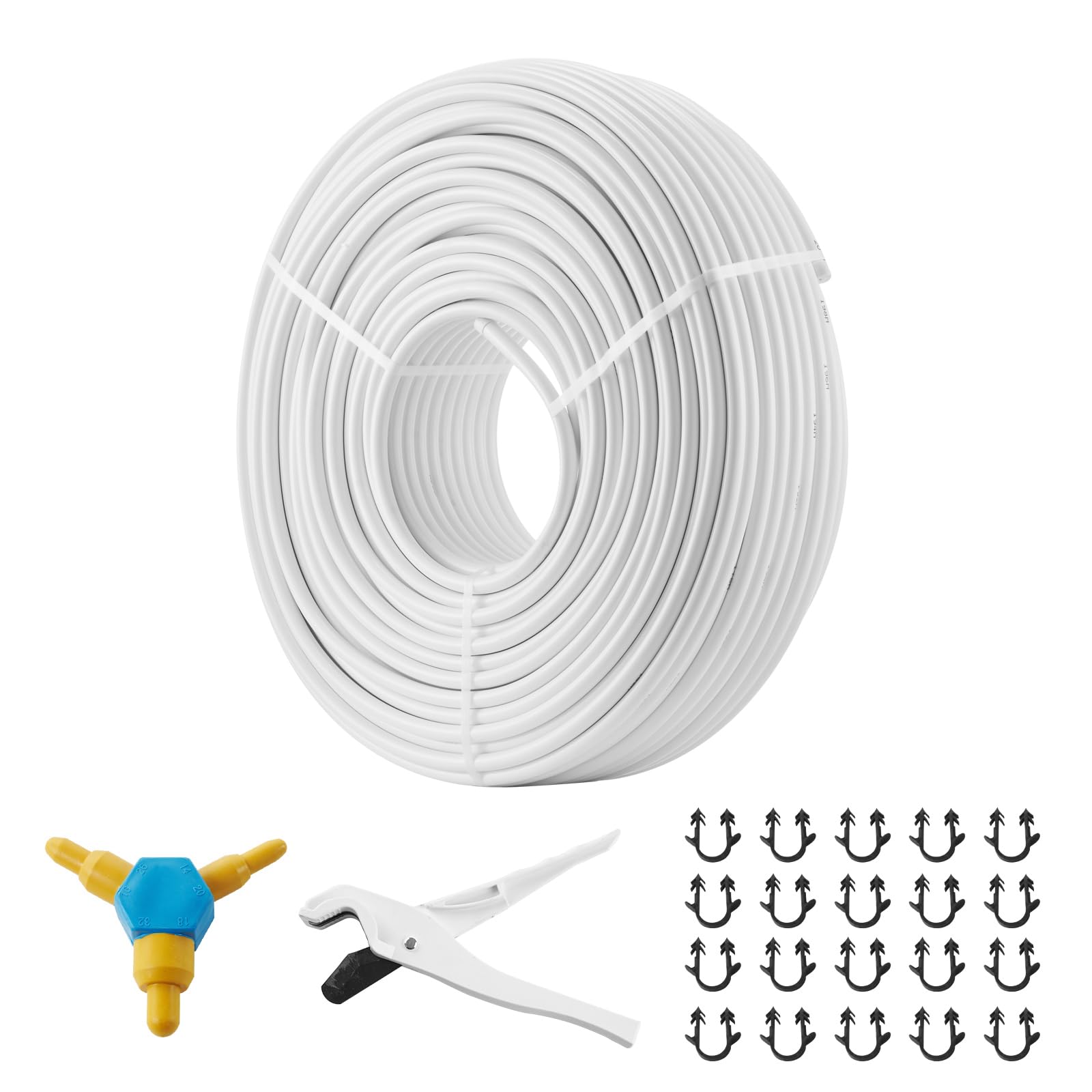 VEVOR 300ft Blue 3/4 Inch PEX-B Pipe – Flexible Tubing For Radiant Floor Heating & Plumbing
