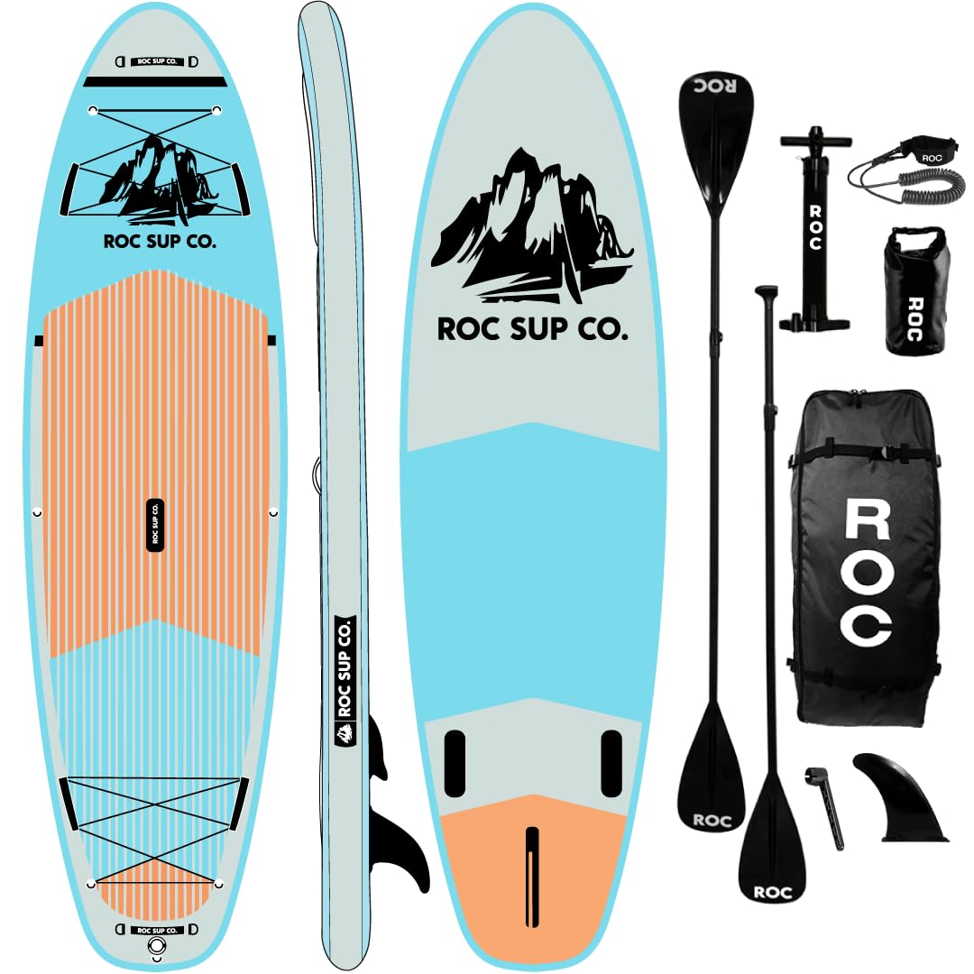 Inflatable Paddleboard, Stable Design, Non-Slip Deck, Blue - Foto 6