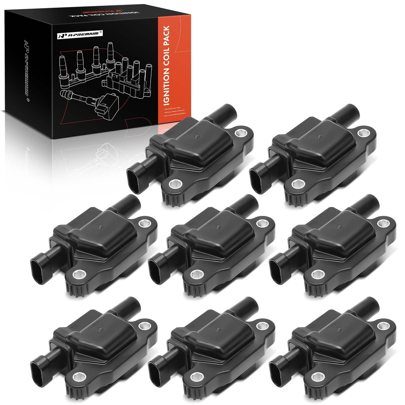 thumbnail image 2 of Set Of 2 Ignition Coils For Cadillac Deville SRX STS & Pontiac Bonneville UF372 2 of 5