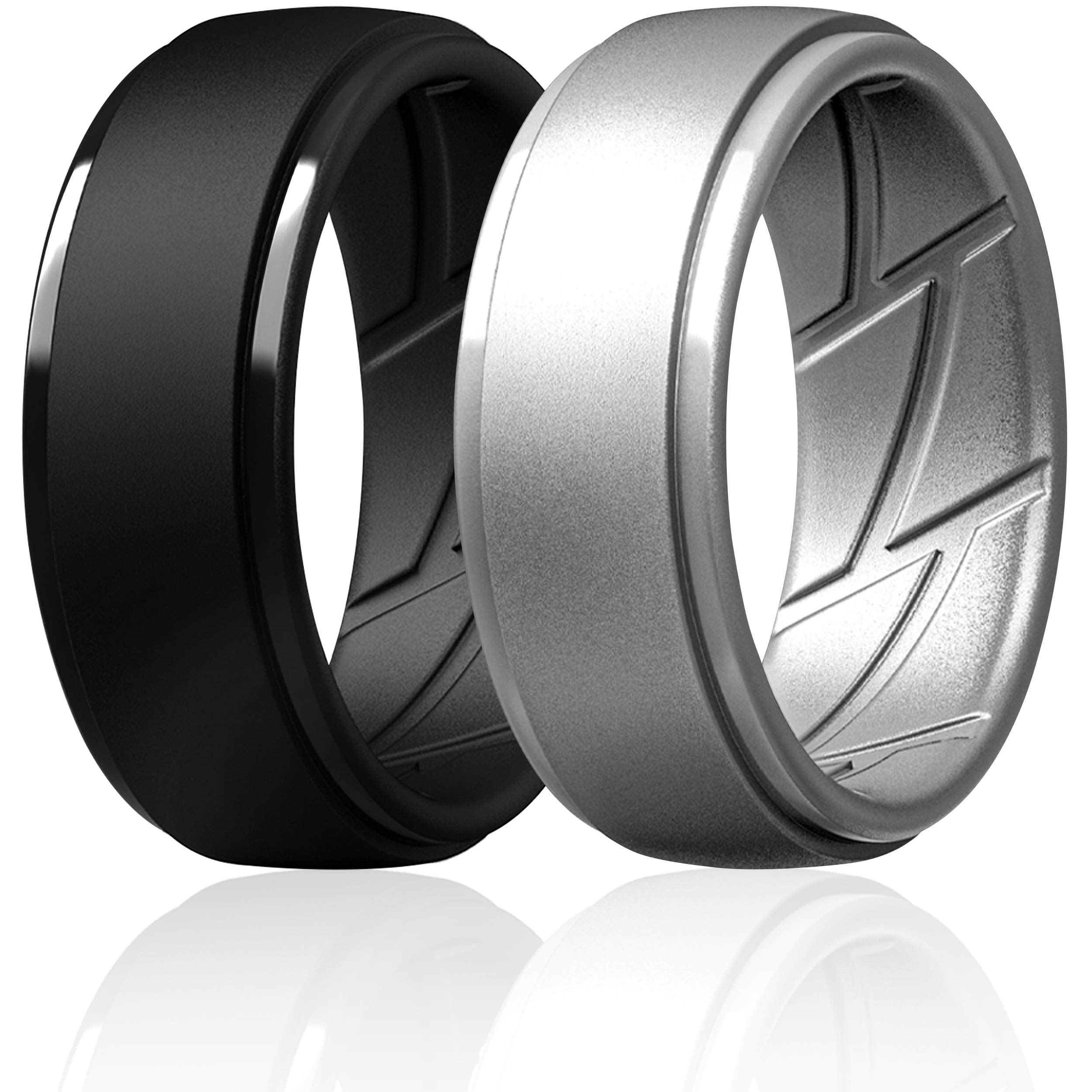 Mens Rubber Wedding Ring ThunderFit Silicone Wedding Bands
