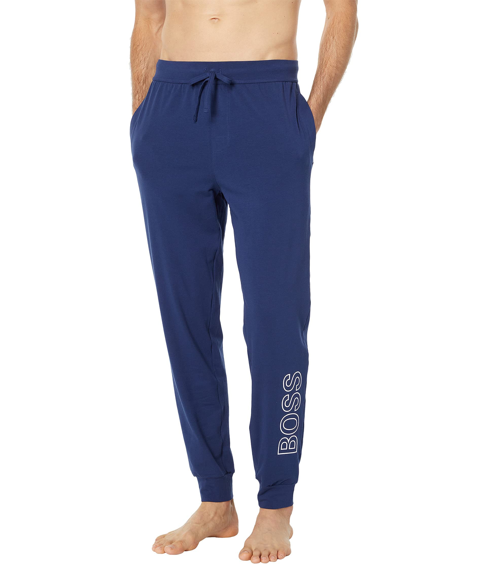 Herren Loungehose Mit Biese Jogginghose Lässig Materialmix | Rösch-Fashion